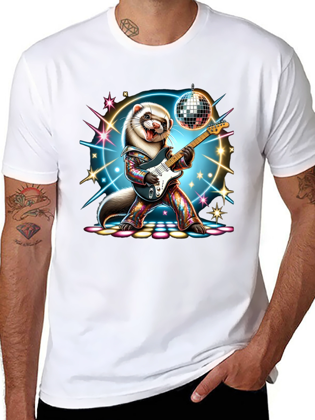 Disco Ferret Graphic T-Shirt
