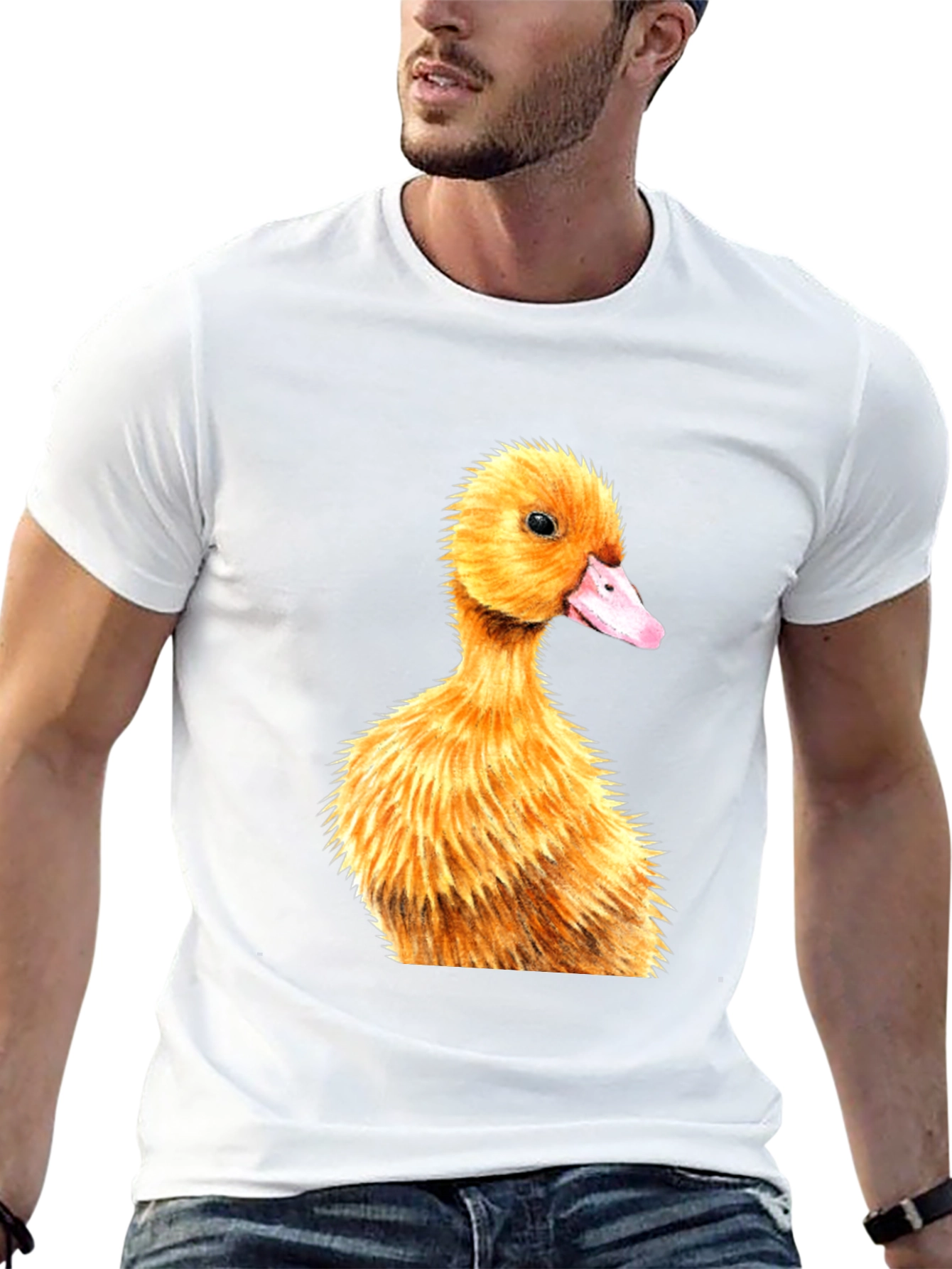 Duckling Graphic Tee - Adorable Black T-Shirt