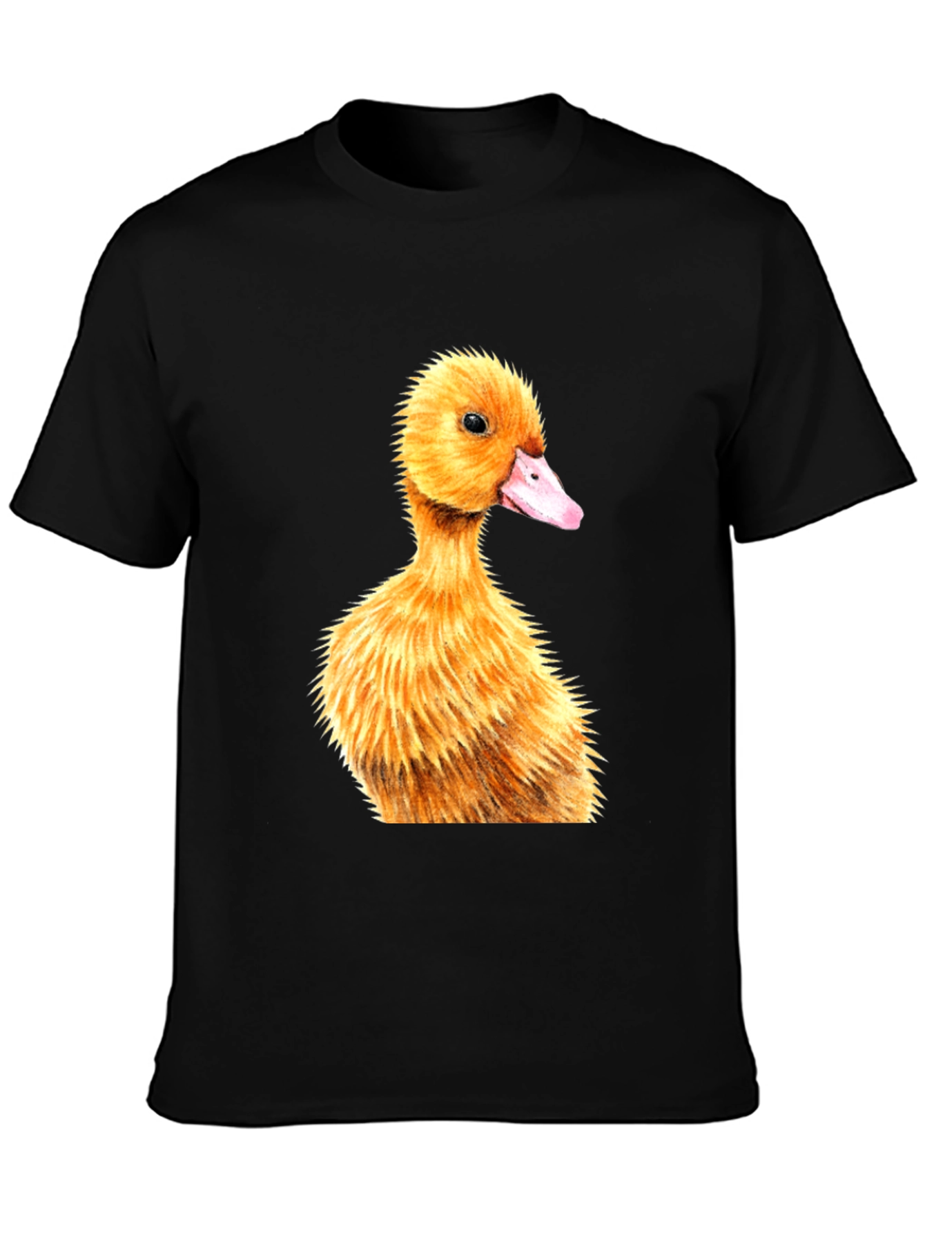 Duckling Graphic Tee - Adorable Black T-Shirt