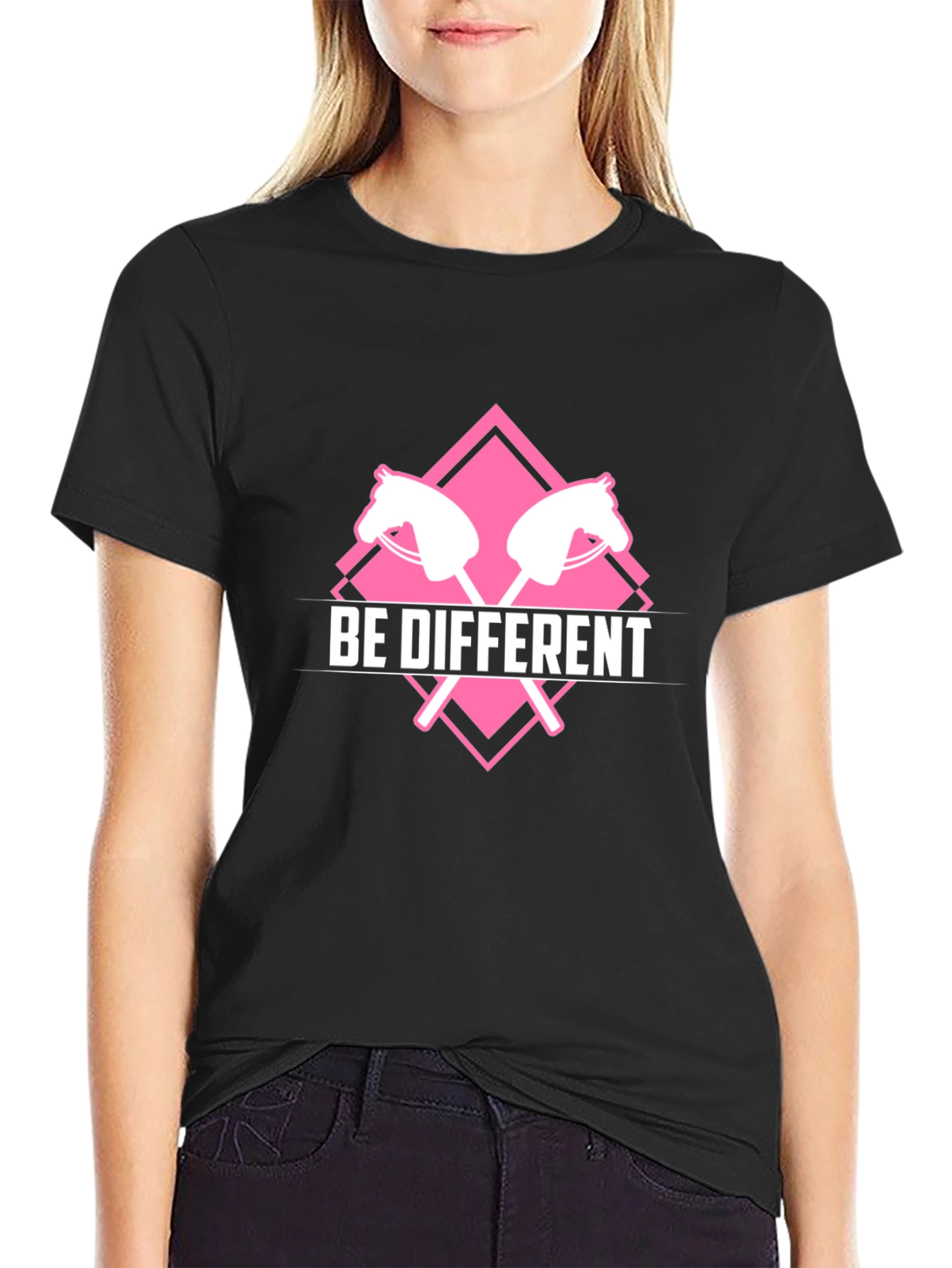 Be Different Stick Horse Graphic Tee