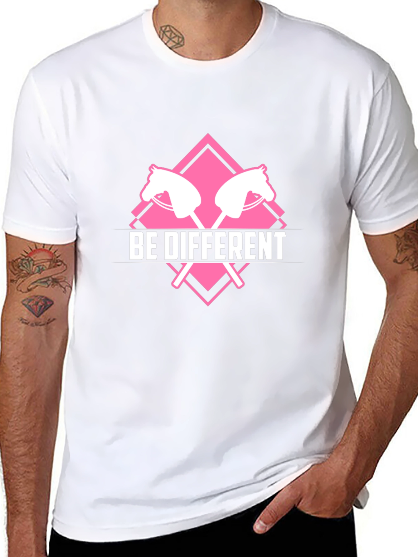 Be Different Stick Horse Graphic Tee