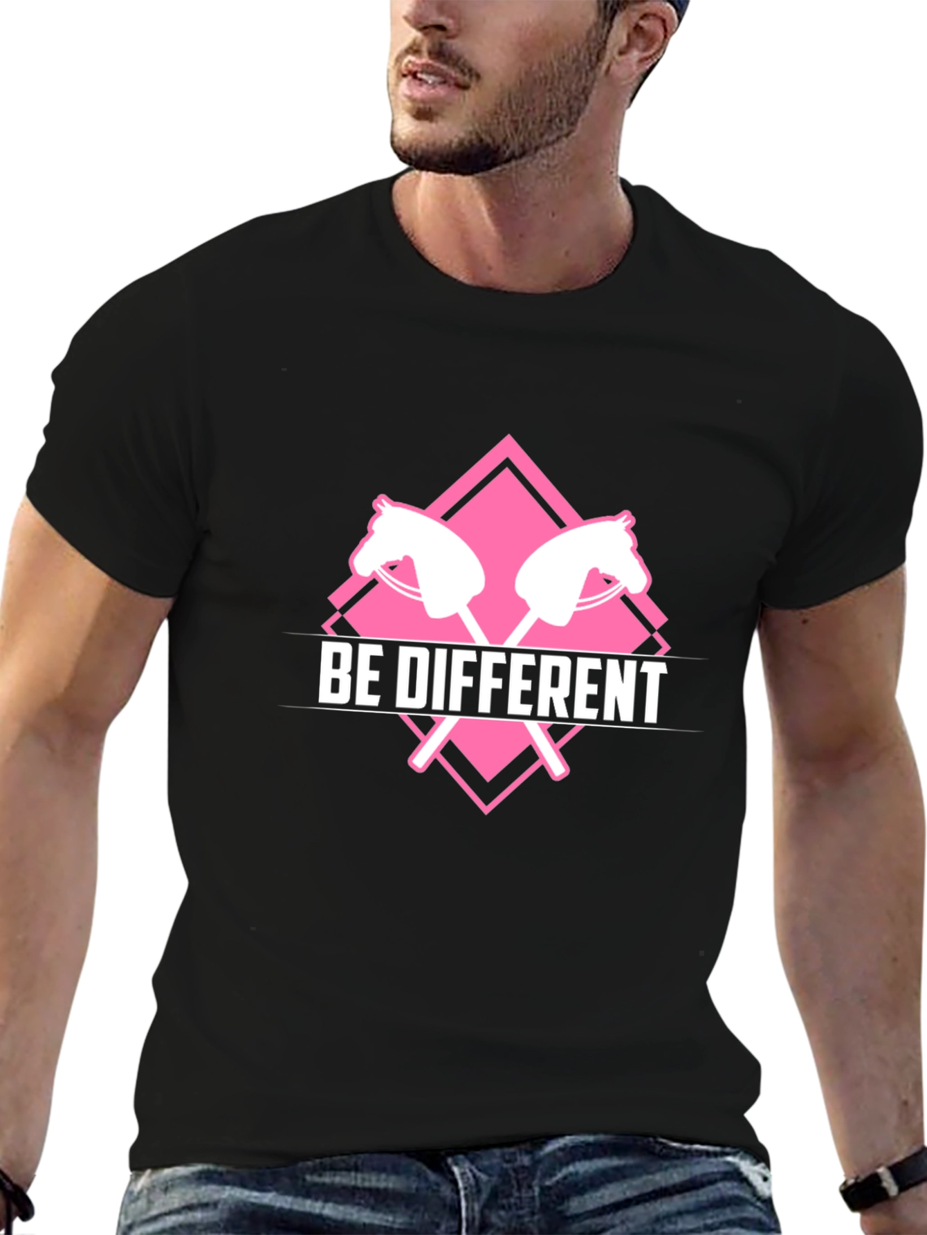 Be Different Stick Horse Graphic Tee