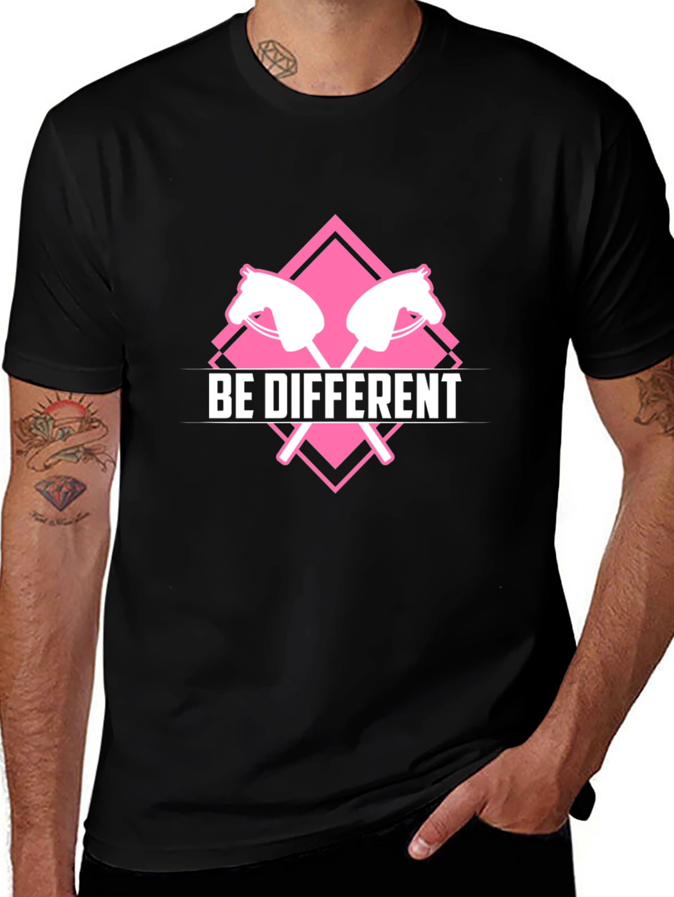 Be Different Stick Horse Graphic Tee