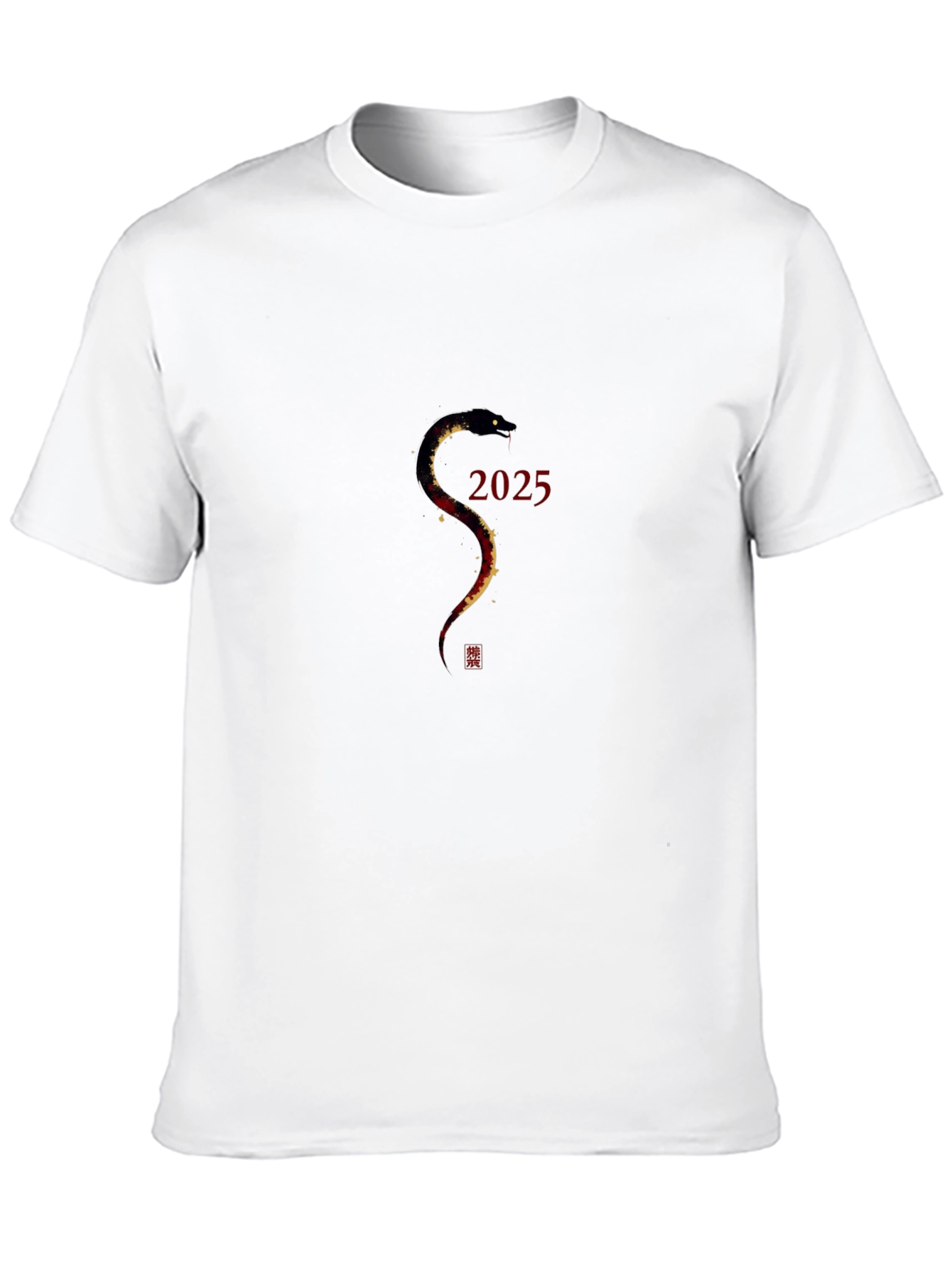 Year of the Snake 2025 Black T-Shirt