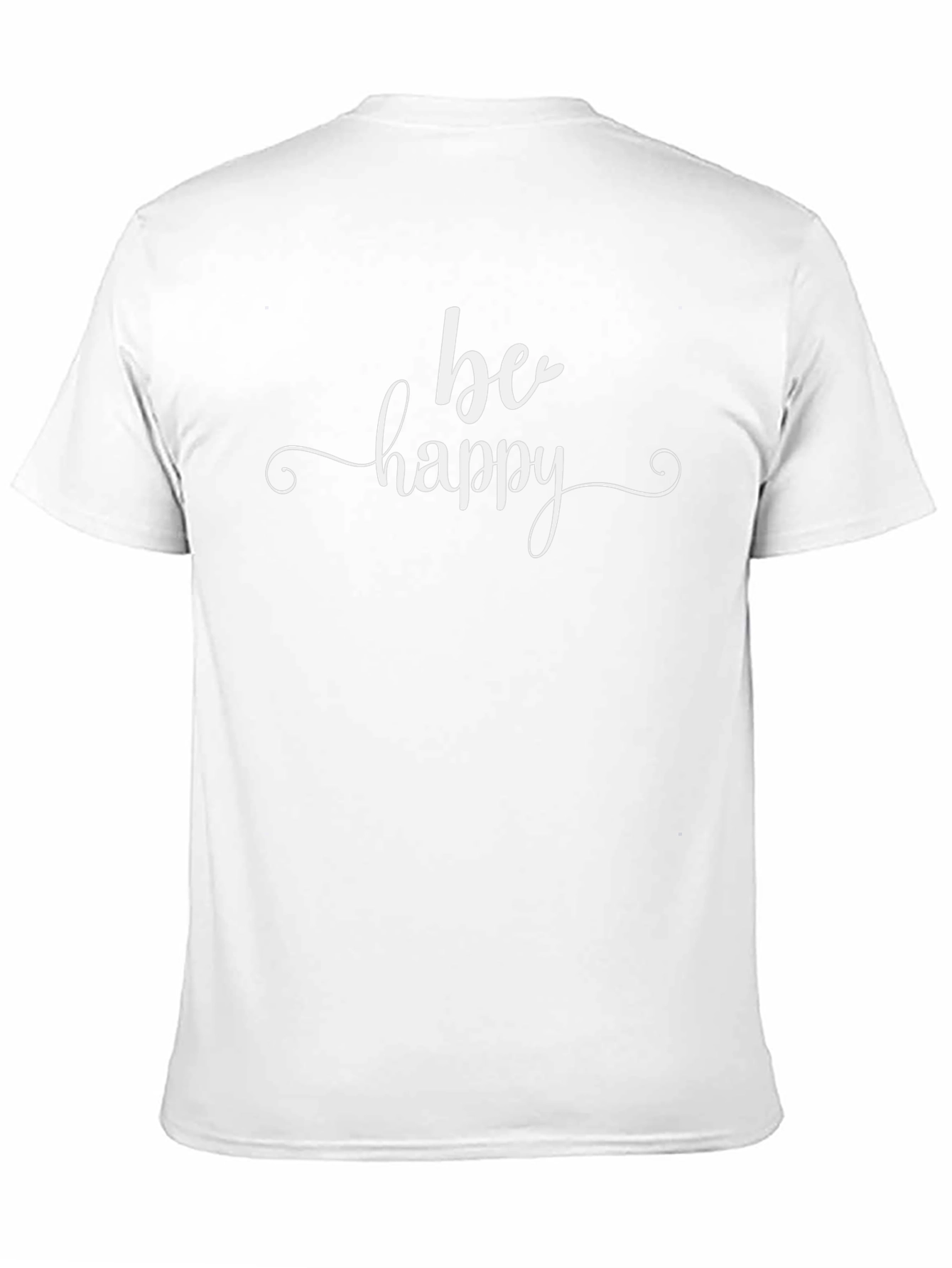 Be Happy Graphic Tee - Black Cotton Comfort