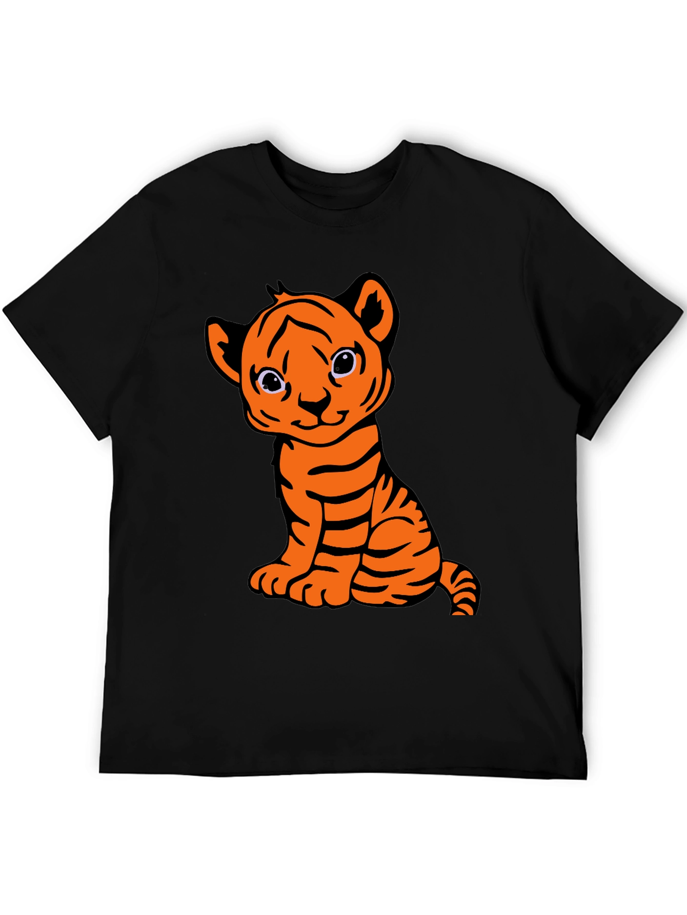Cute Tiger Cub Graphic T-Shirt