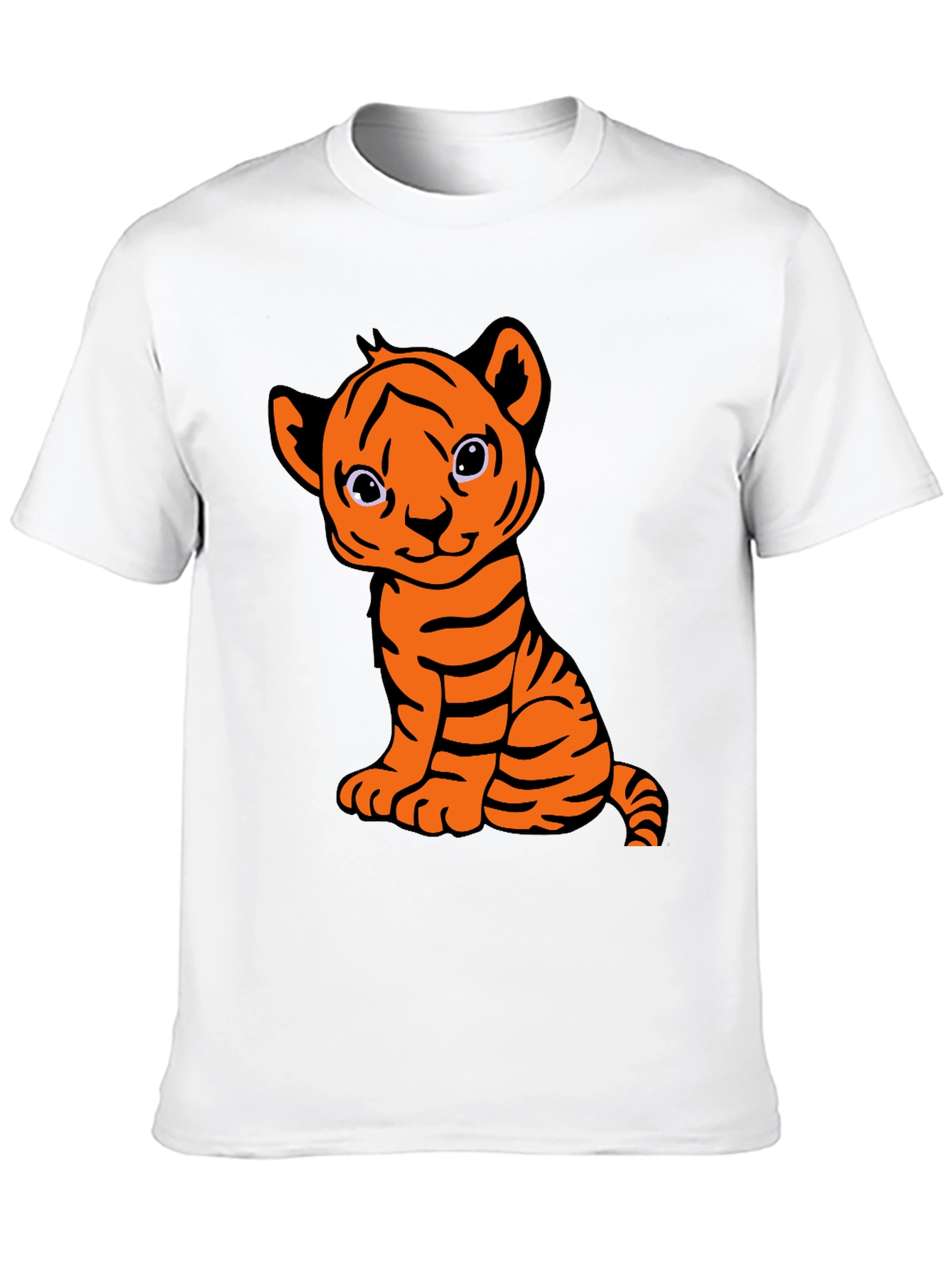 Cute Tiger Cub Graphic T-Shirt