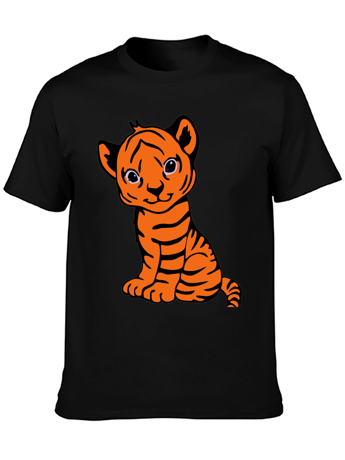 Cute Tiger Cub Graphic T-Shirt