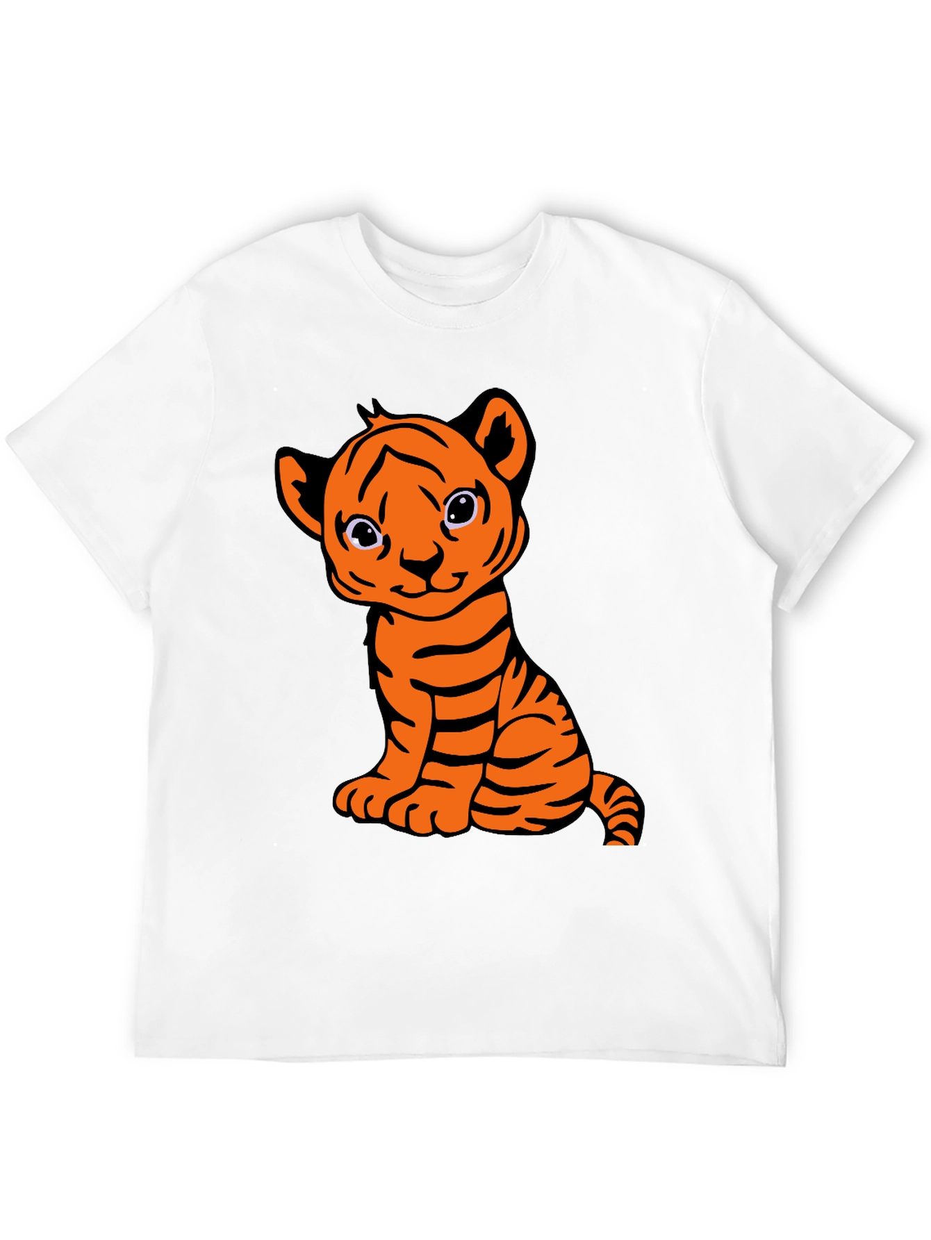 Cute Tiger Cub Graphic T-Shirt