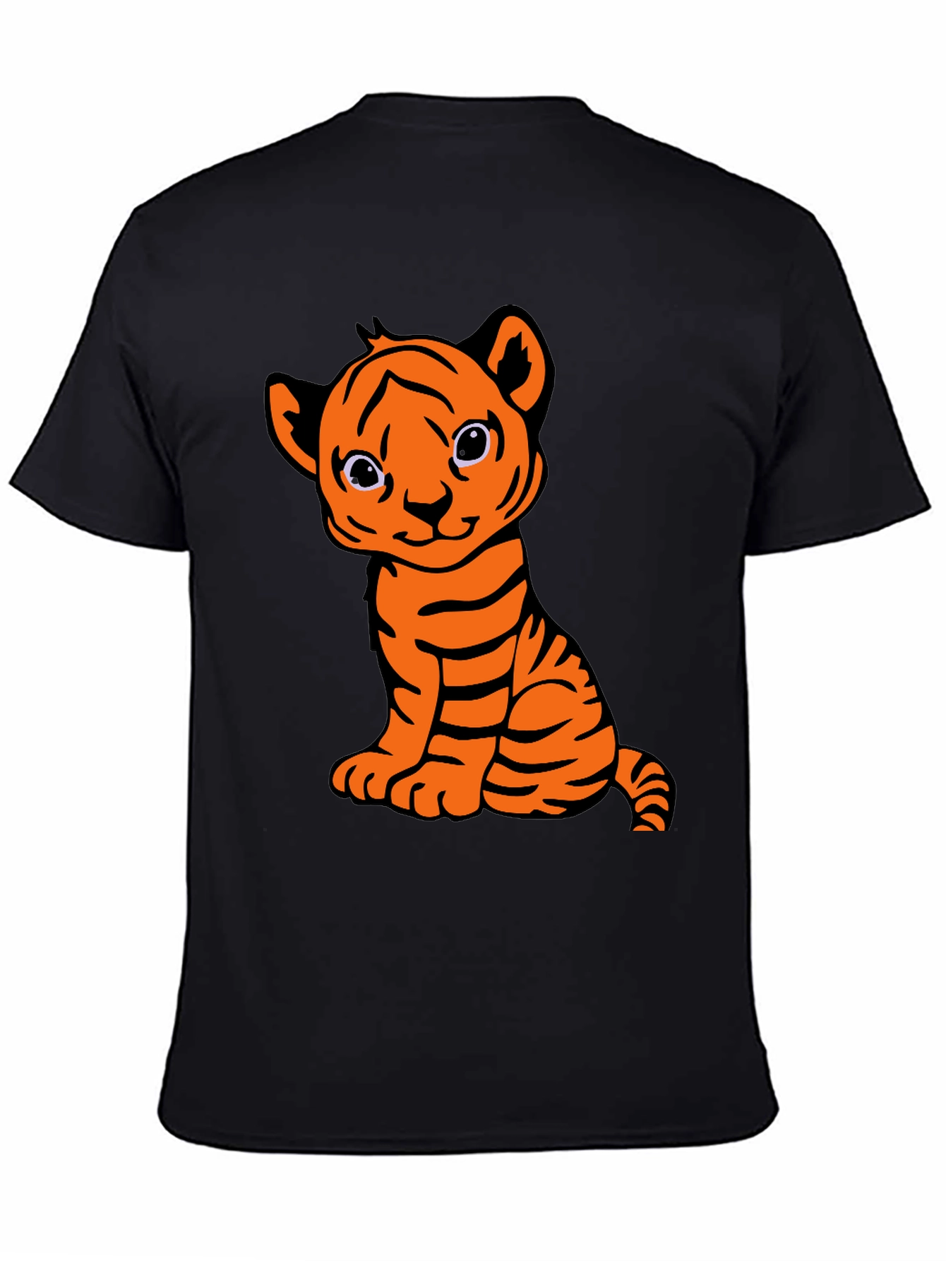 Cute Tiger Cub Graphic T-Shirt