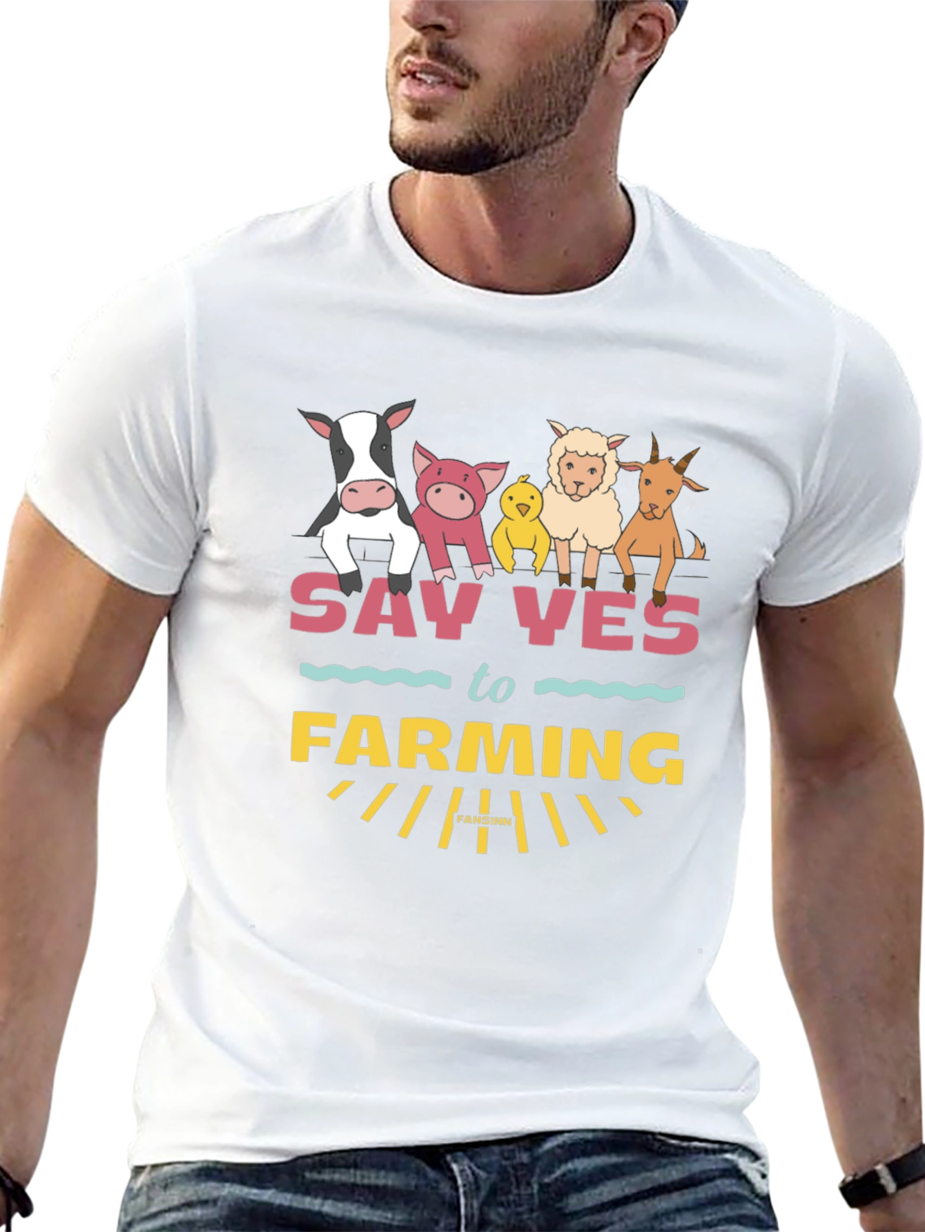 Farming Animal Graphic T-Shirt