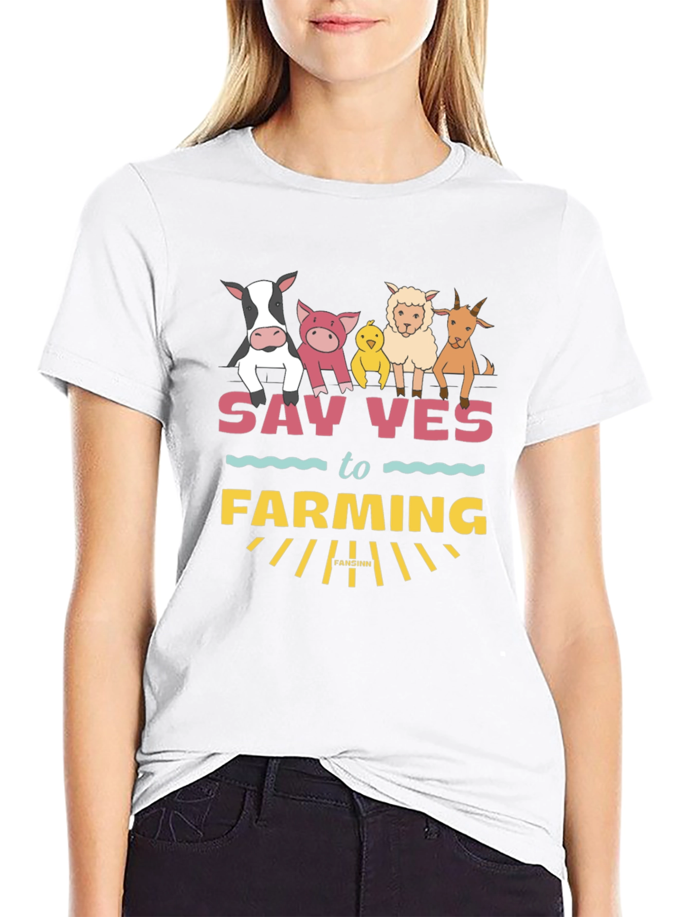 Farming Animal Graphic T-Shirt