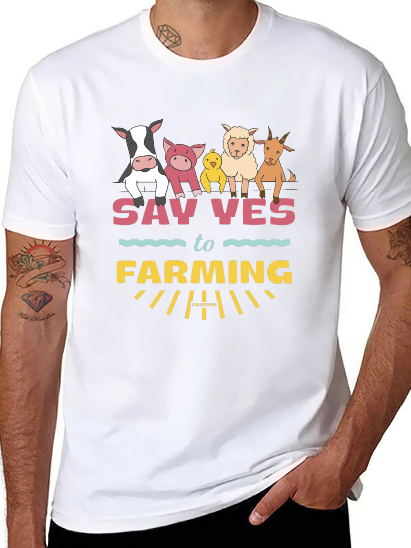 Farming Animal Graphic T-Shirt