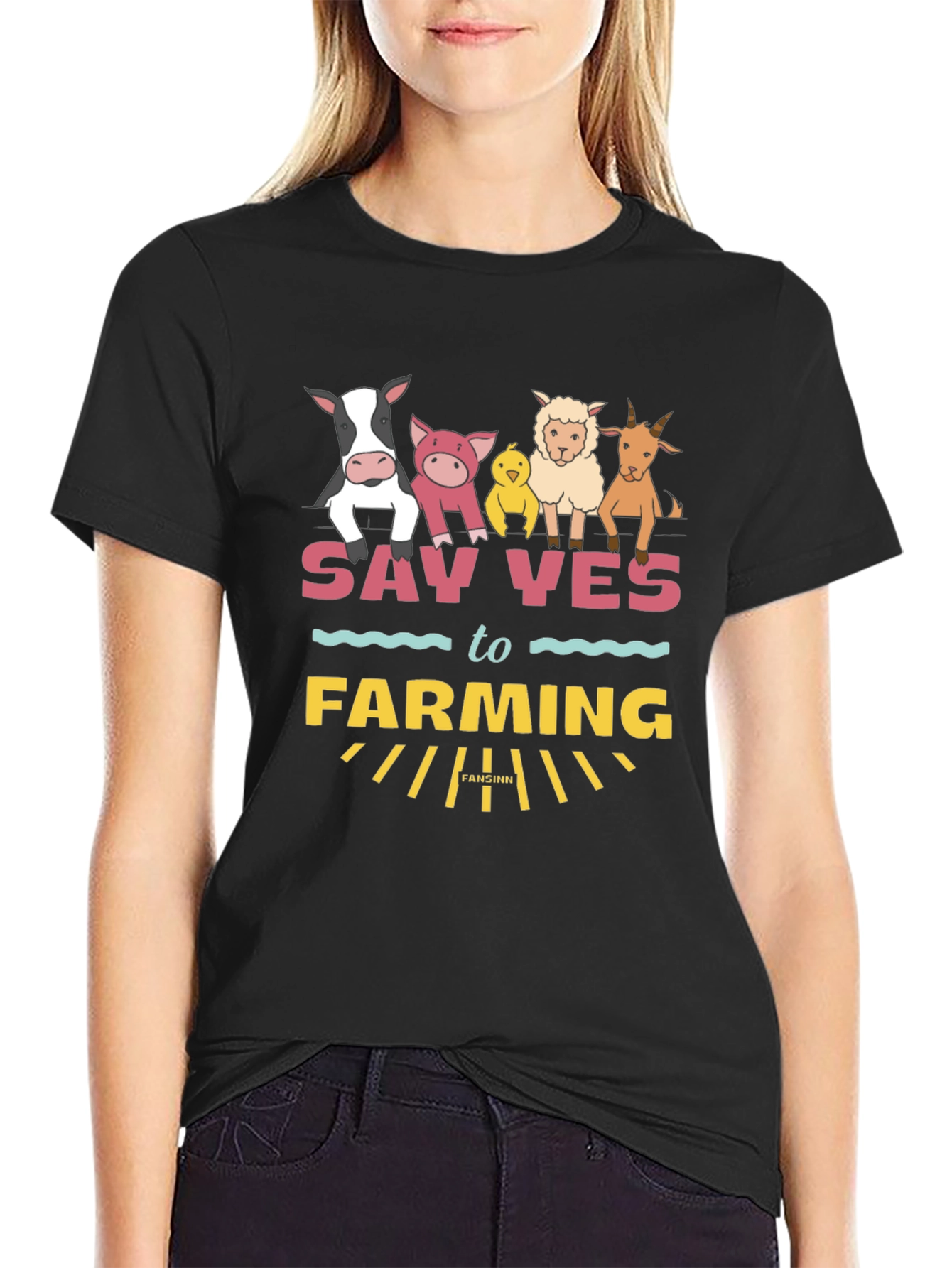 Farming Animal Graphic T-Shirt