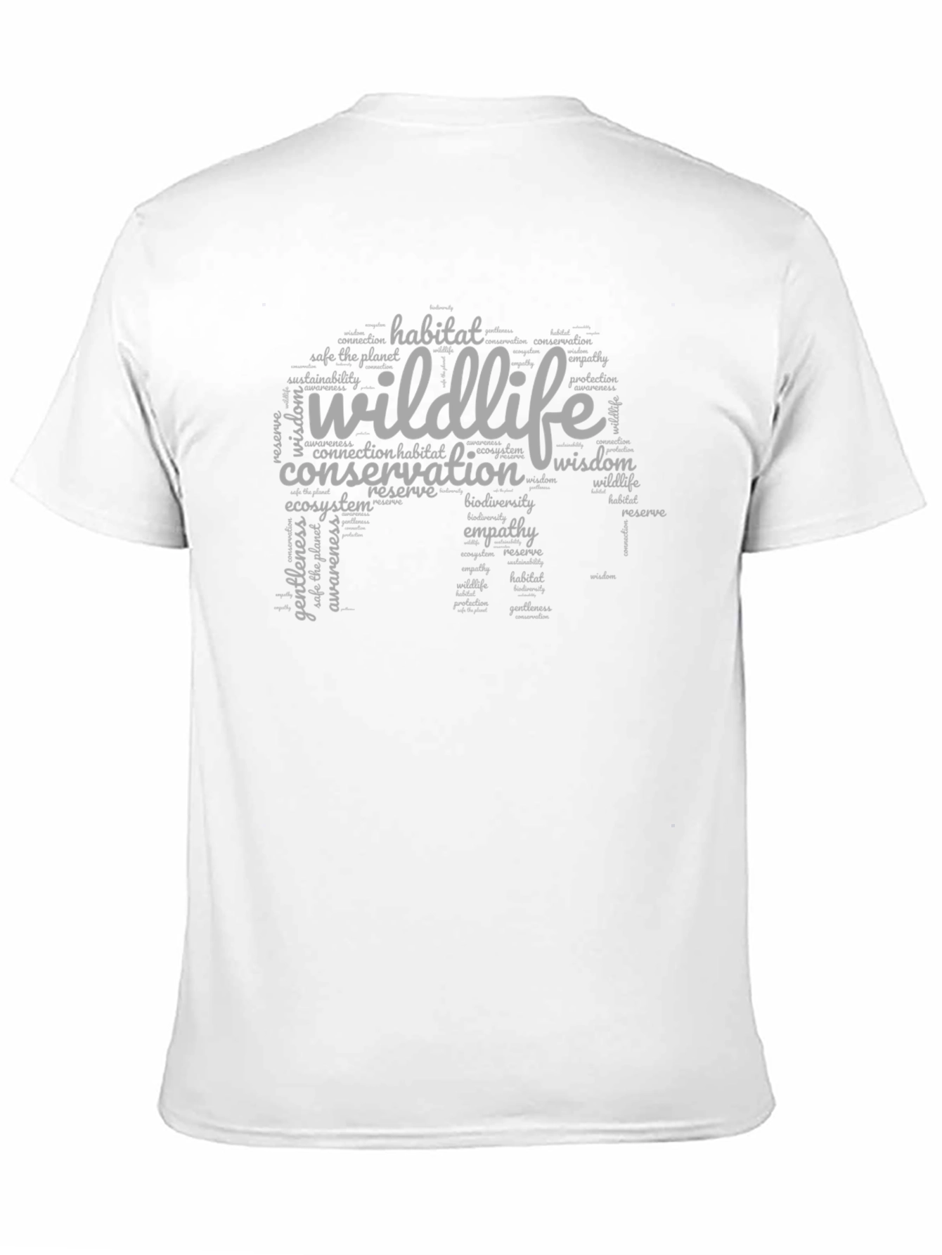 Wildlife Conservation Word Art T-Shirt