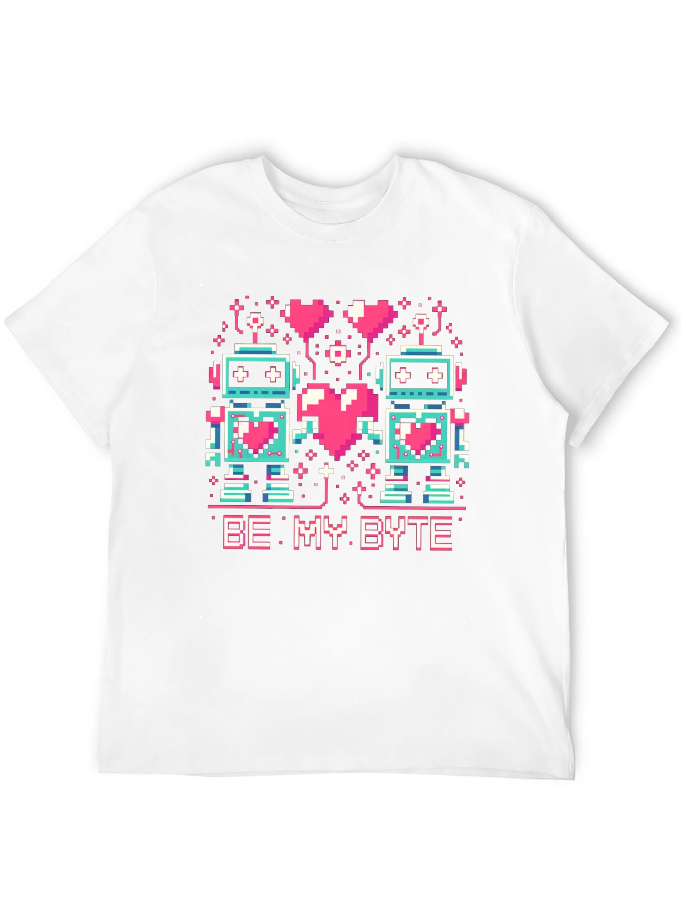 Be My Byte Robot Valentines Day T-Shirt