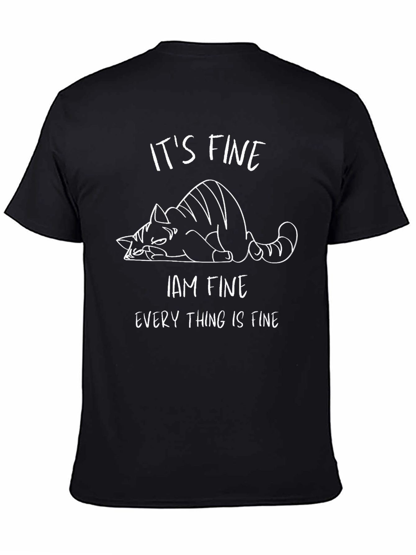Its Fine Cat Graphic Tee - Relaxed Fit