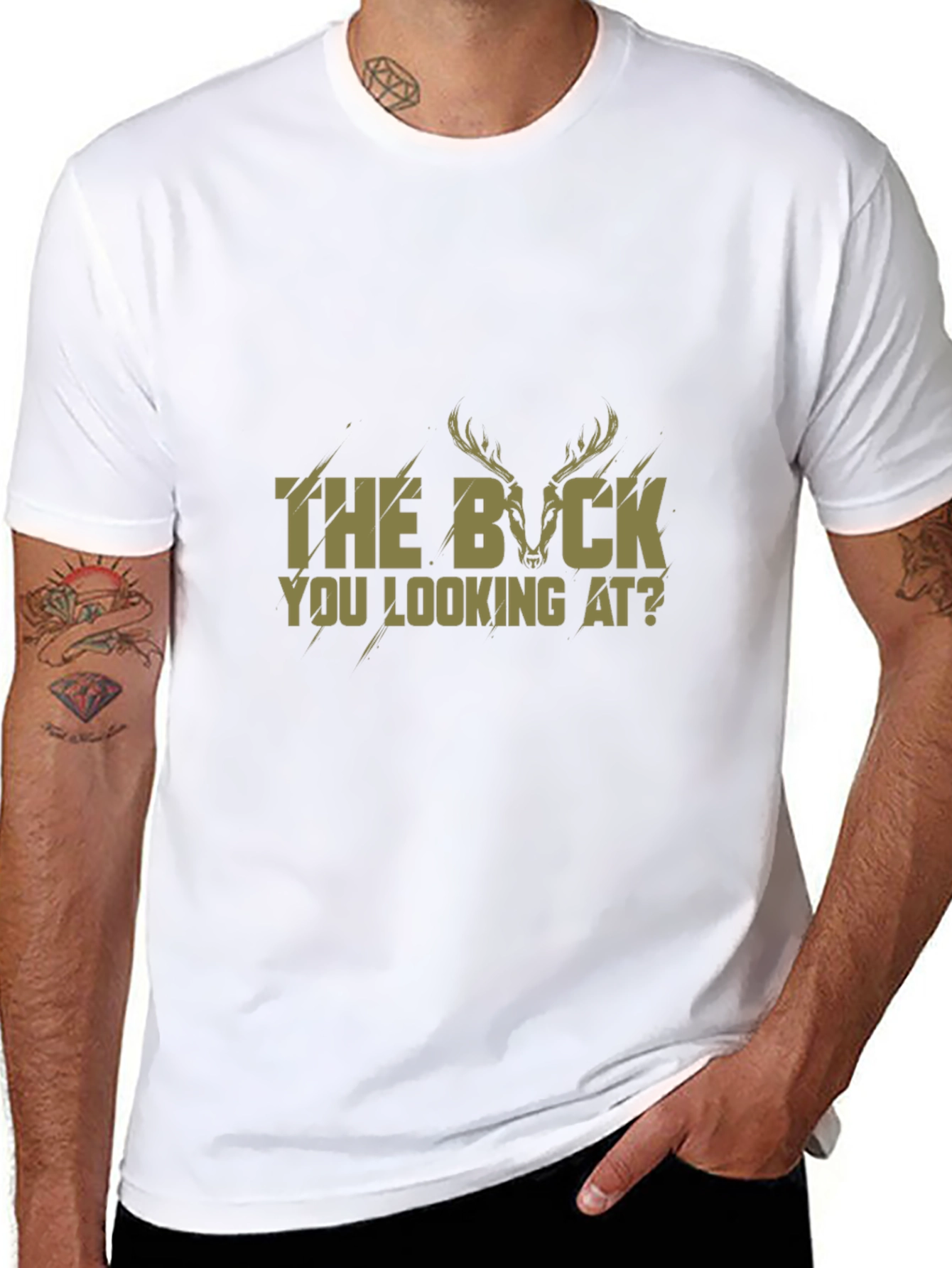 The Buck You Looking At? T-Shirt - Black