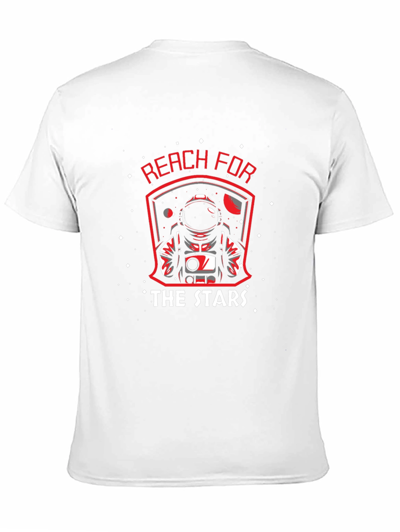 Reach for the Stars Astronaut Graphic Black T-Shirt