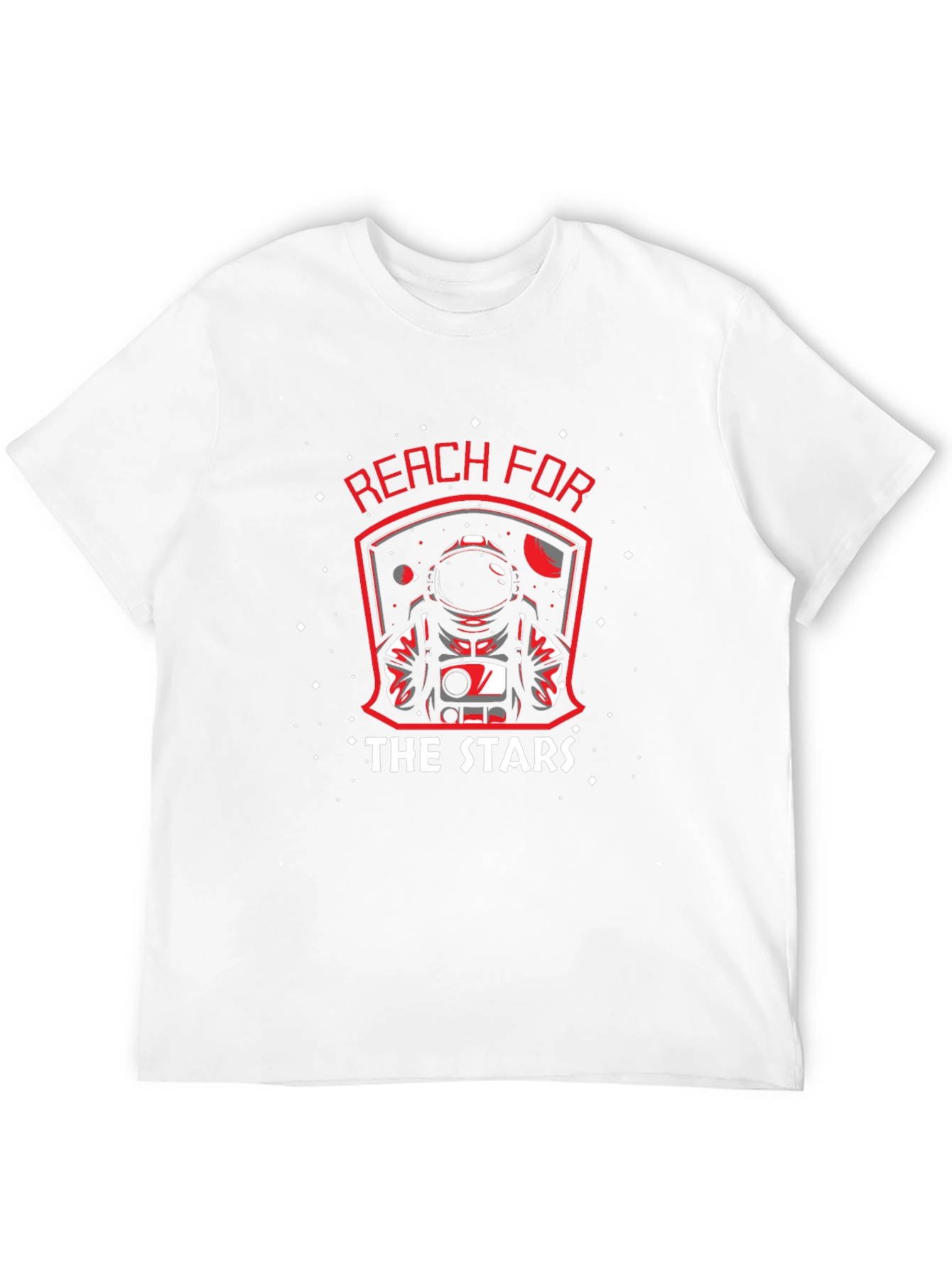 Reach for the Stars Astronaut Graphic Black T-Shirt
