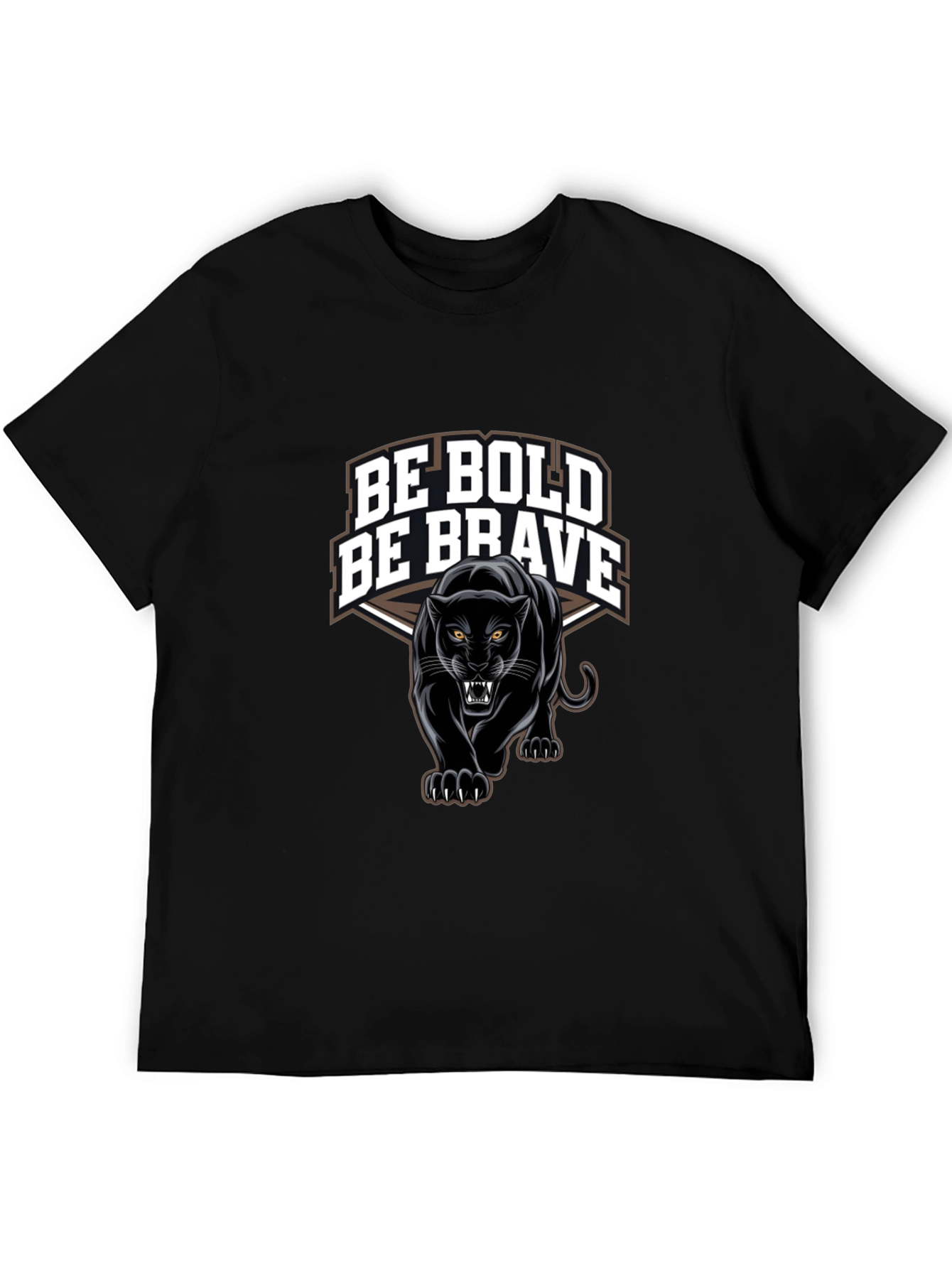 Be Bold Be Brave Panther Graphic T-Shirt