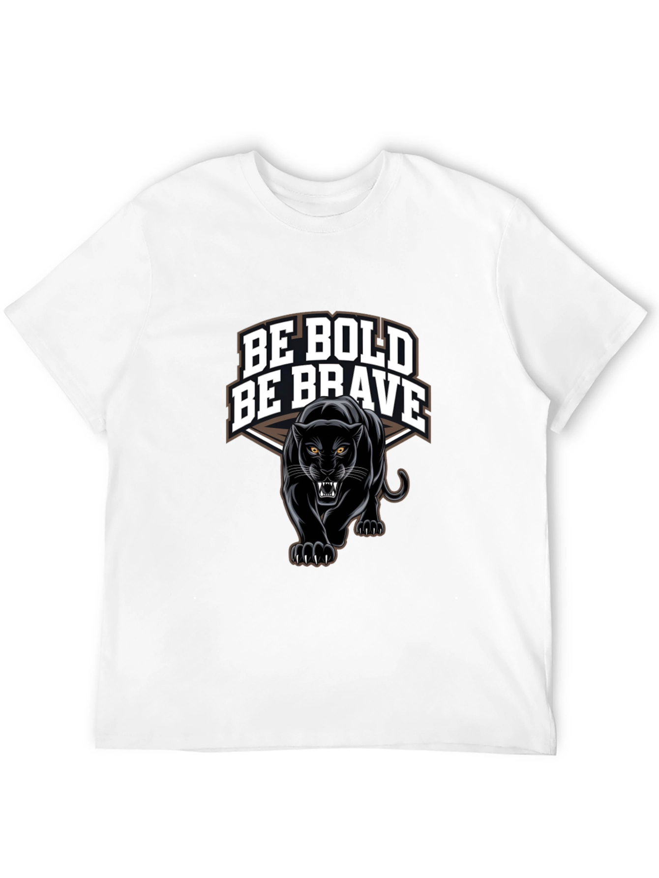 Be Bold Be Brave Panther Graphic T-Shirt