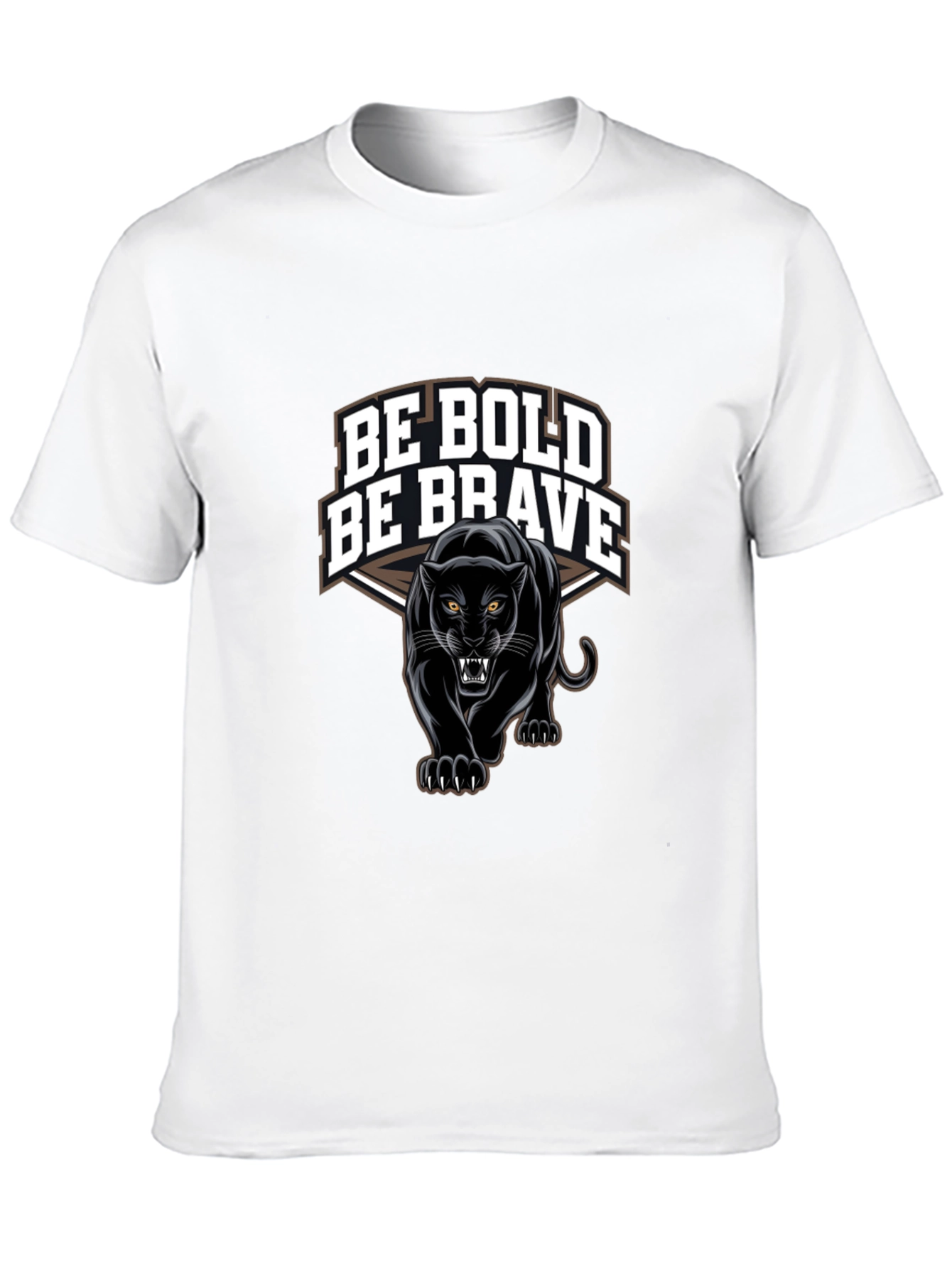 Be Bold Be Brave Panther Graphic T-Shirt