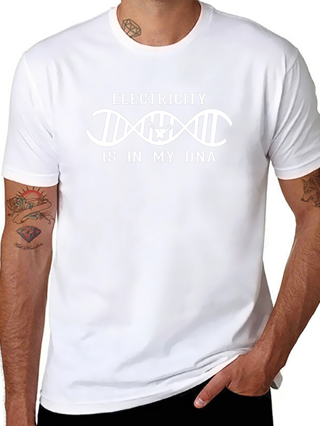 Electricity Is In My DNA T-Shirt - Black