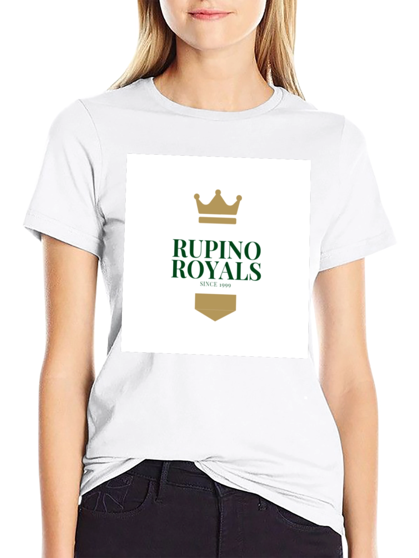Rupino Royals Graphic Tee - Premium Black Cotton