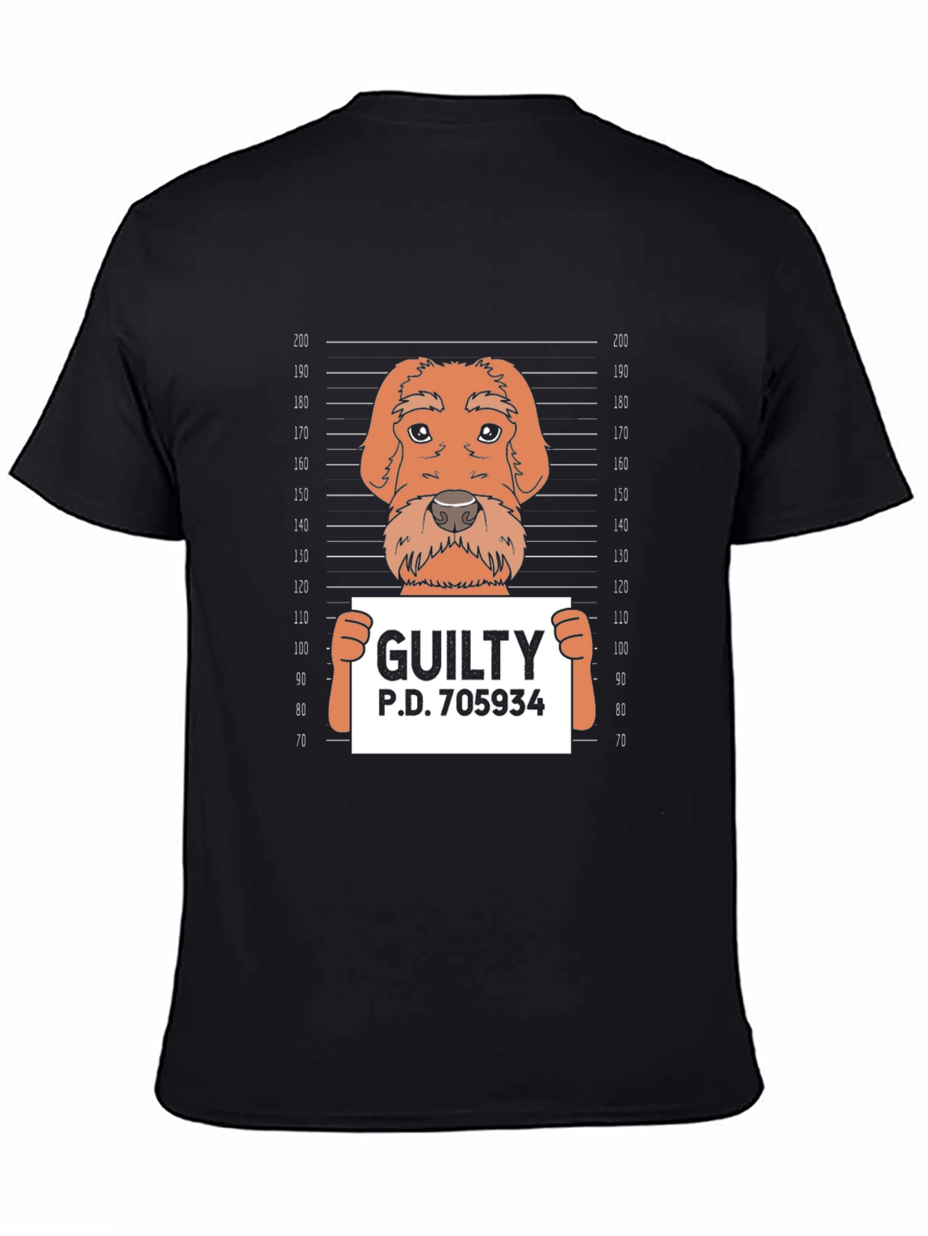 Dog Mugshot T-Shirt - Guilty Funny Tee