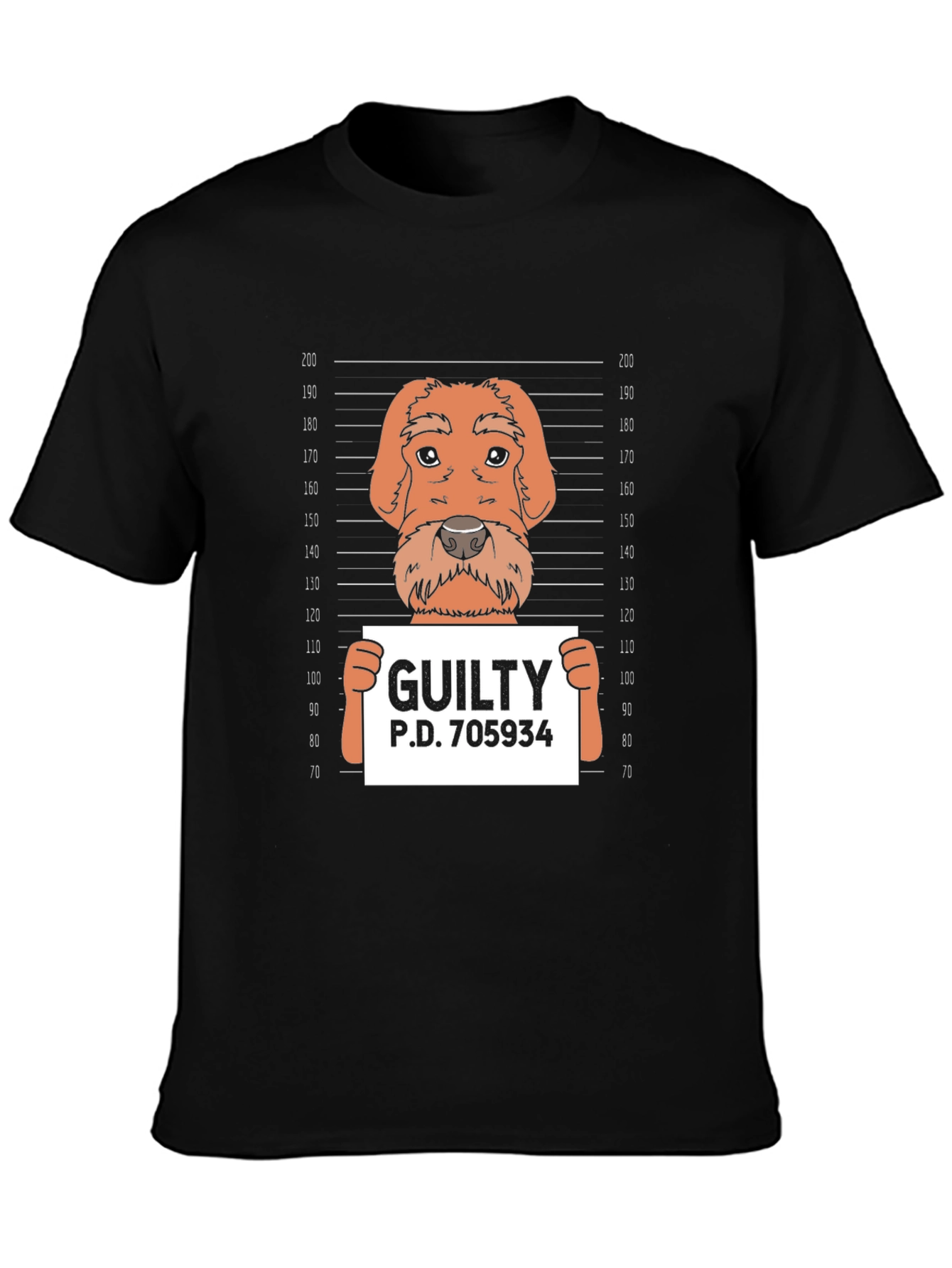 Dog Mugshot T-Shirt - Guilty Funny Tee