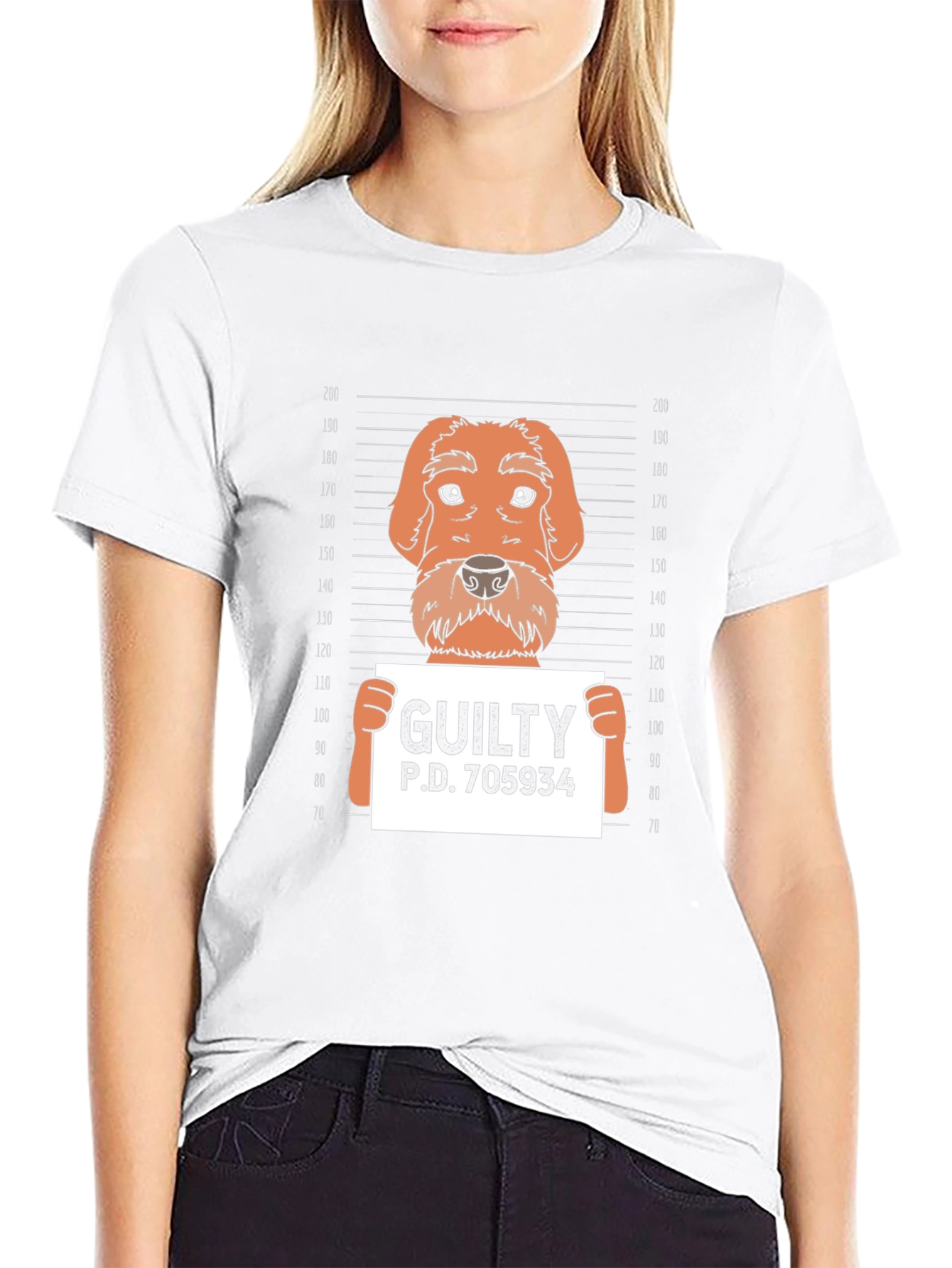 Dog Mugshot T-Shirt - Guilty Funny Tee