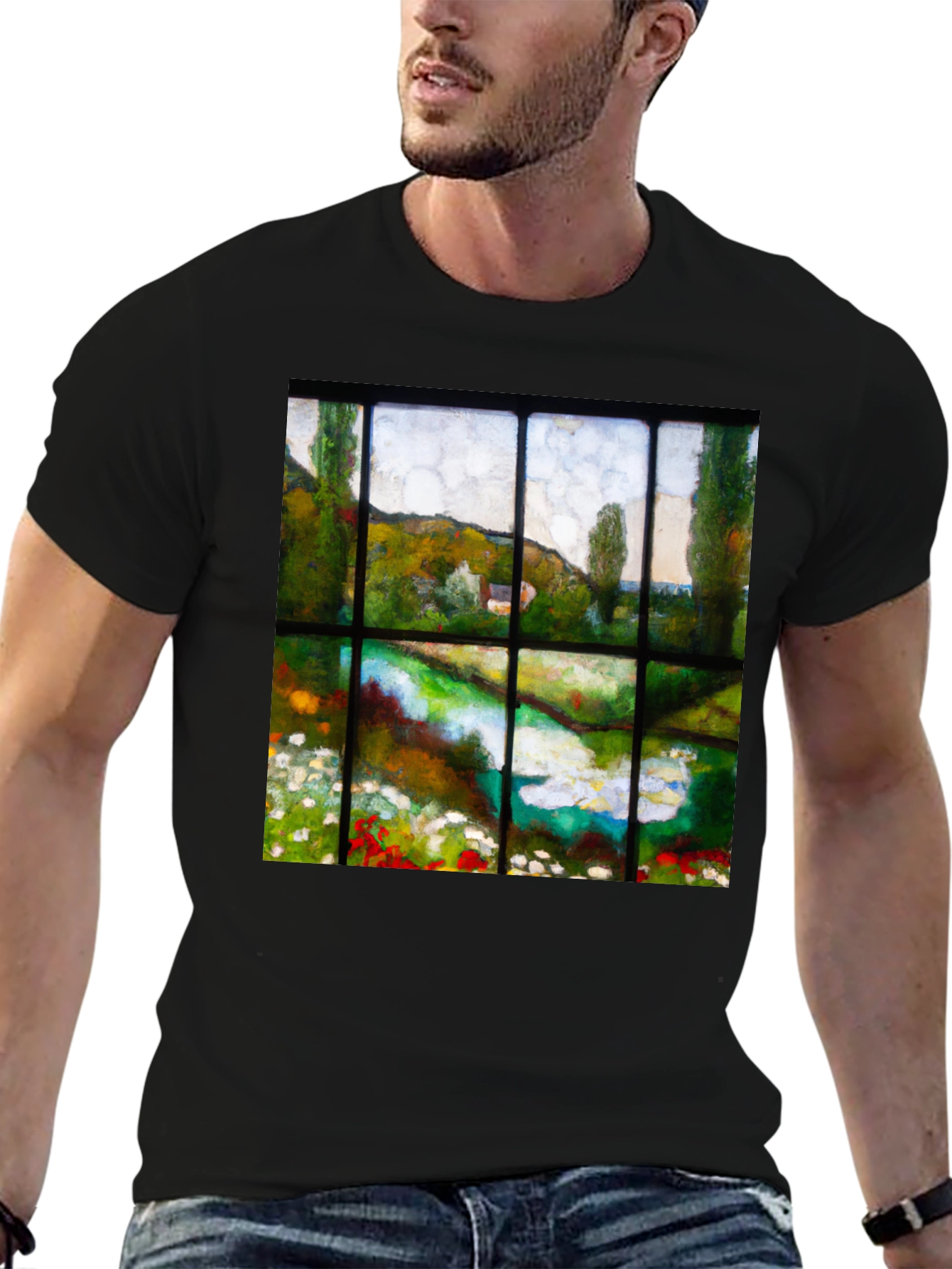 Impressionist Landscape Tee - Window to Nature