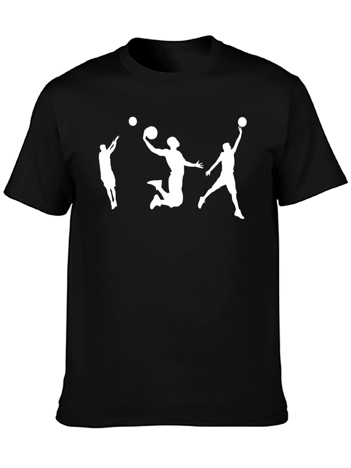 Basketball Player Graphic Tee - Stylish Black T-Shirt