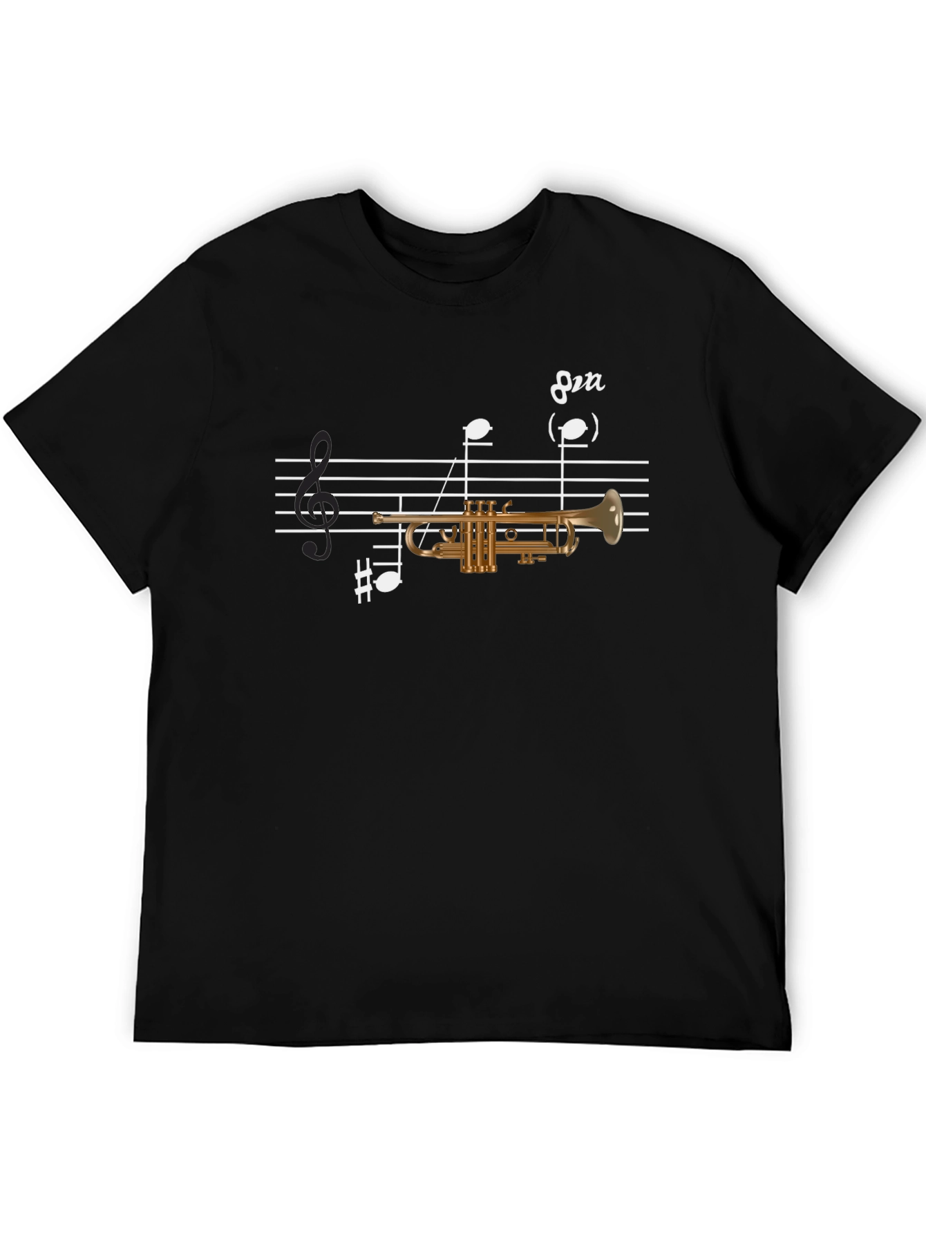 Musical Trumpet T-Shirt - Black