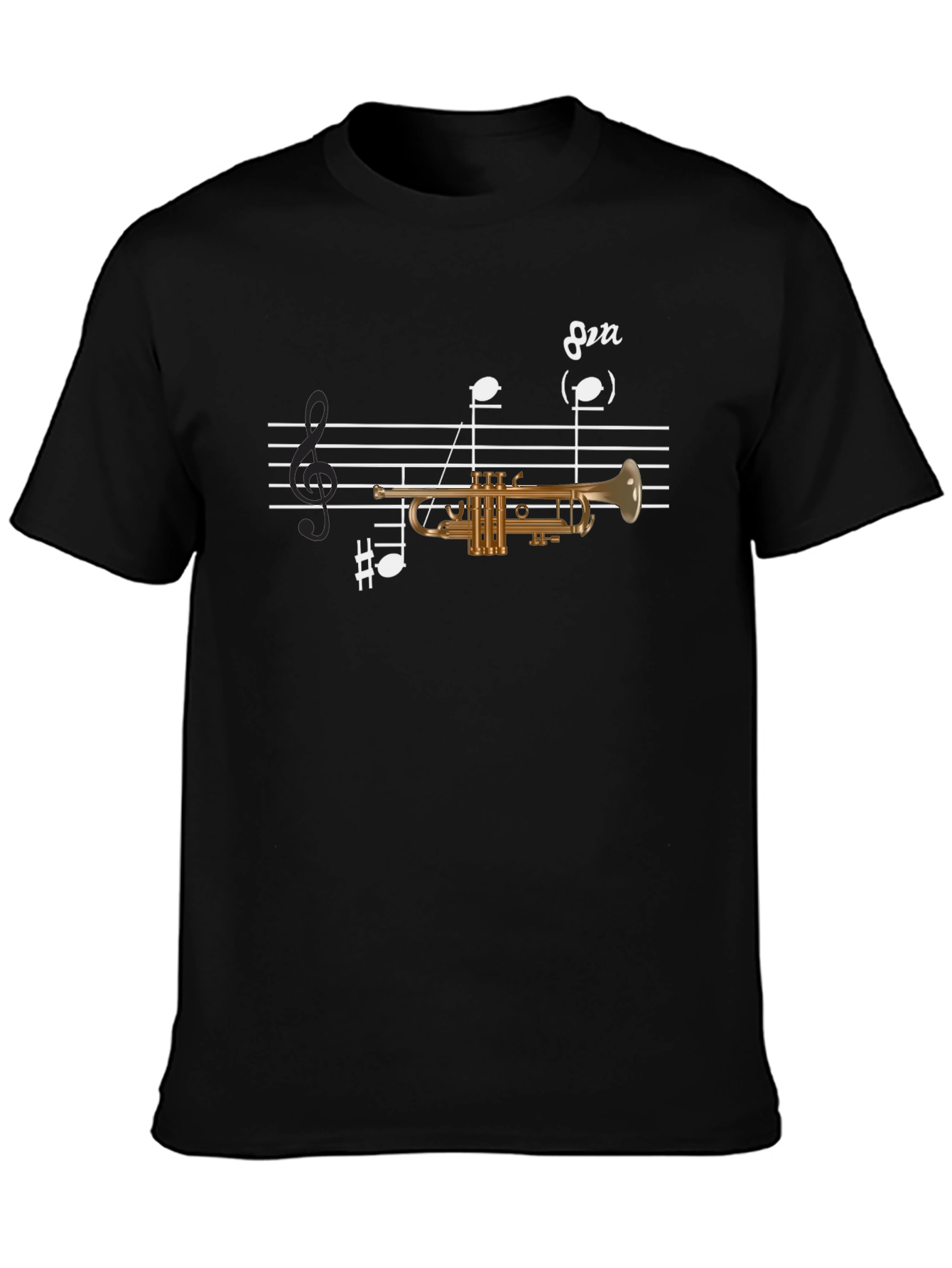 Musical Trumpet T-Shirt - Black