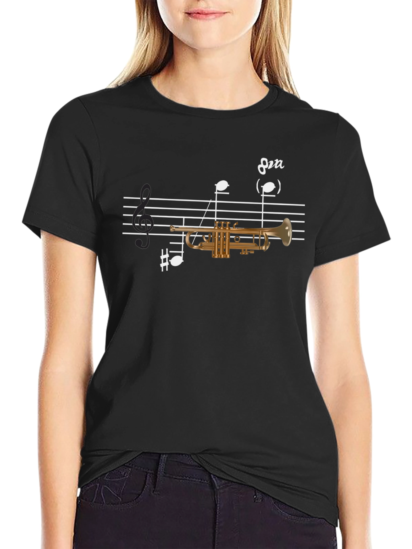 Musical Trumpet T-Shirt - Black
