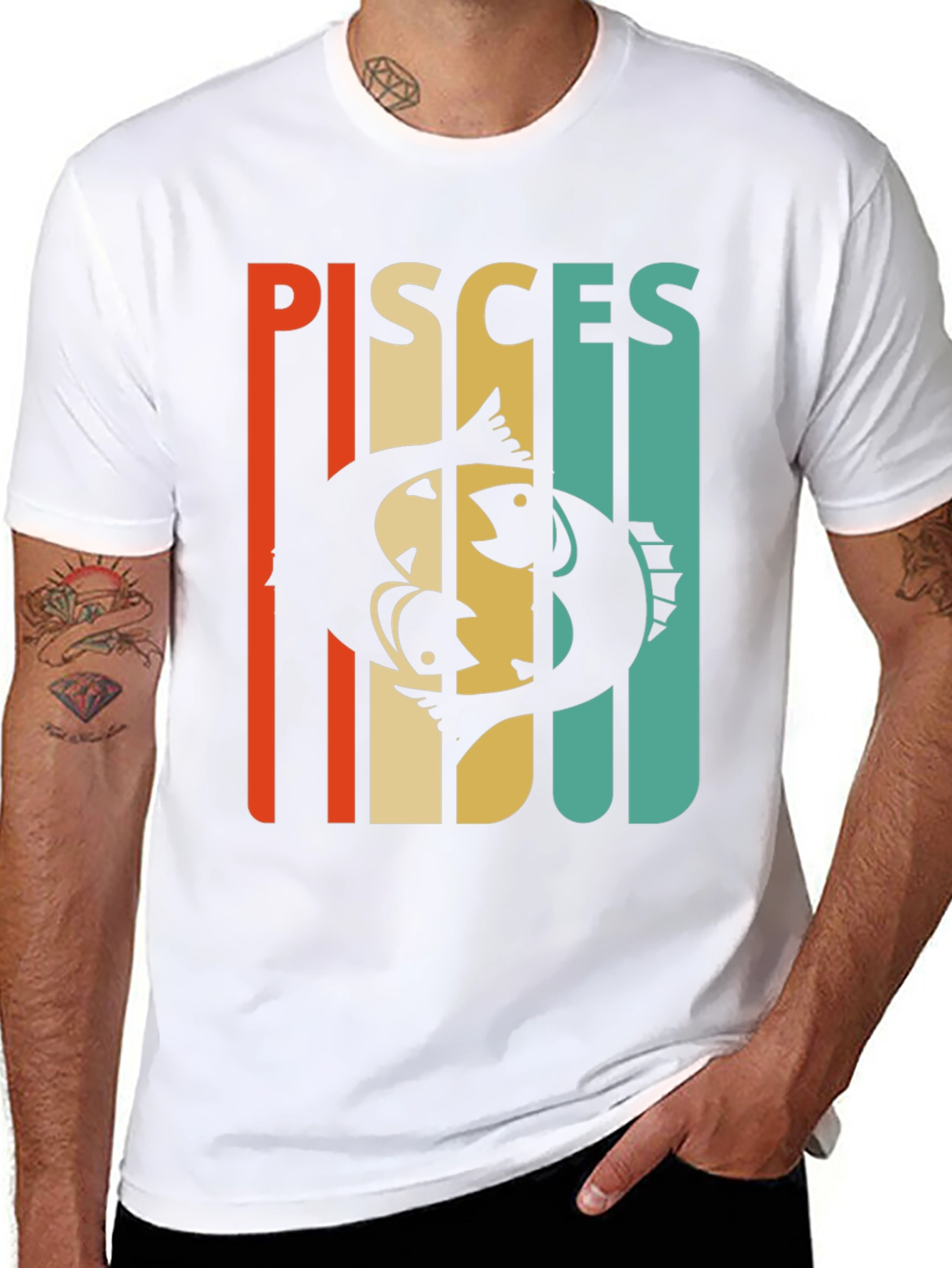 Pisces Zodiac Sign Graphic T-Shirt