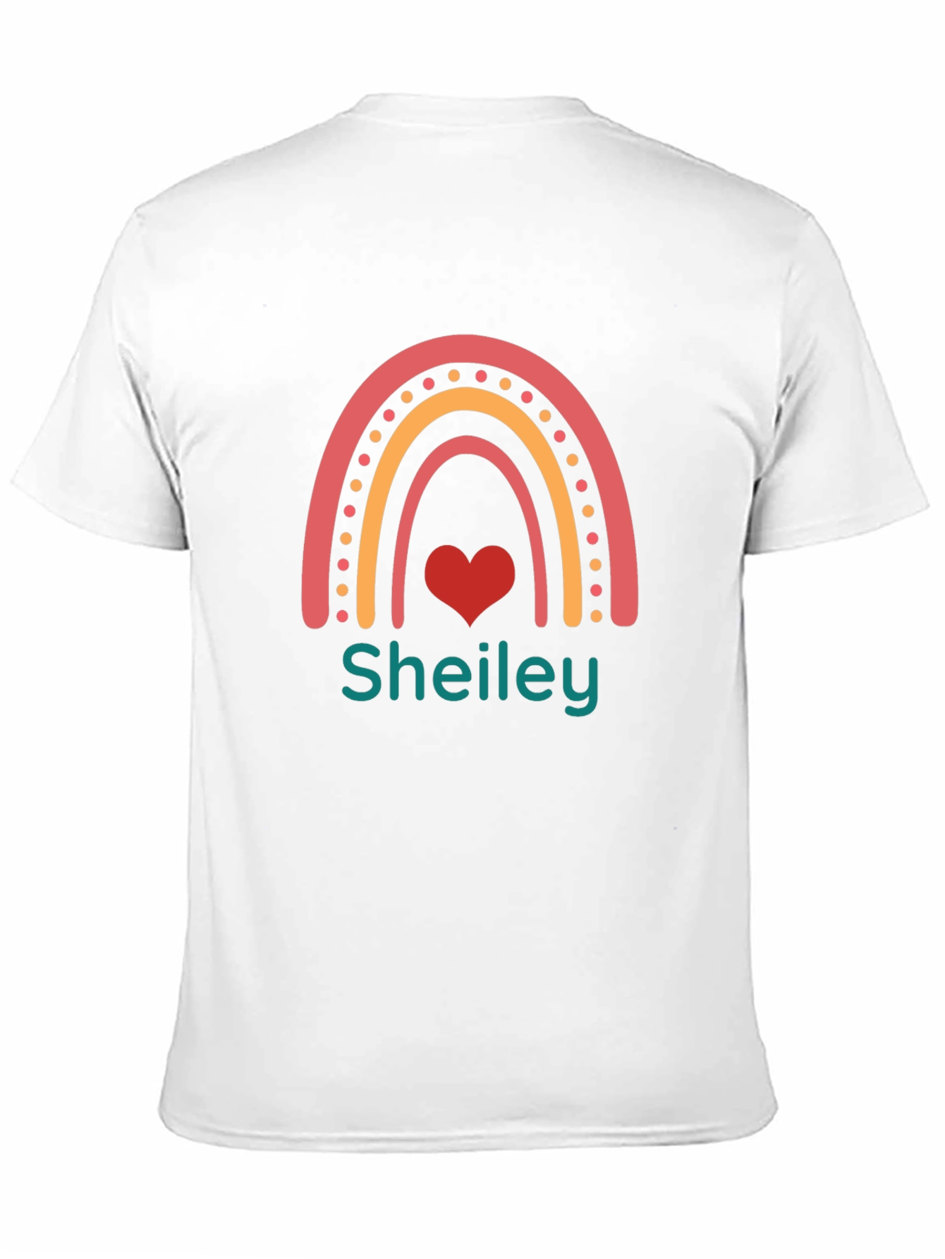Rainbow Heart Personalized T-Shirt