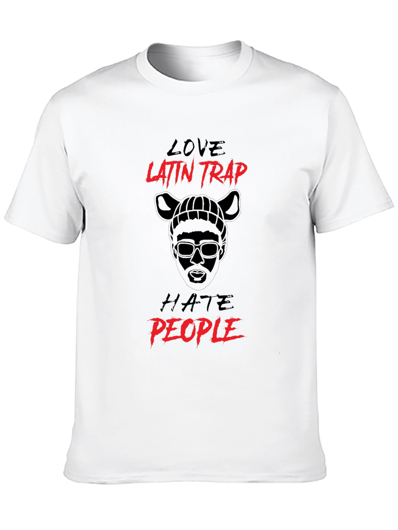 Love Latin Trap Hate People Black T-Shirt