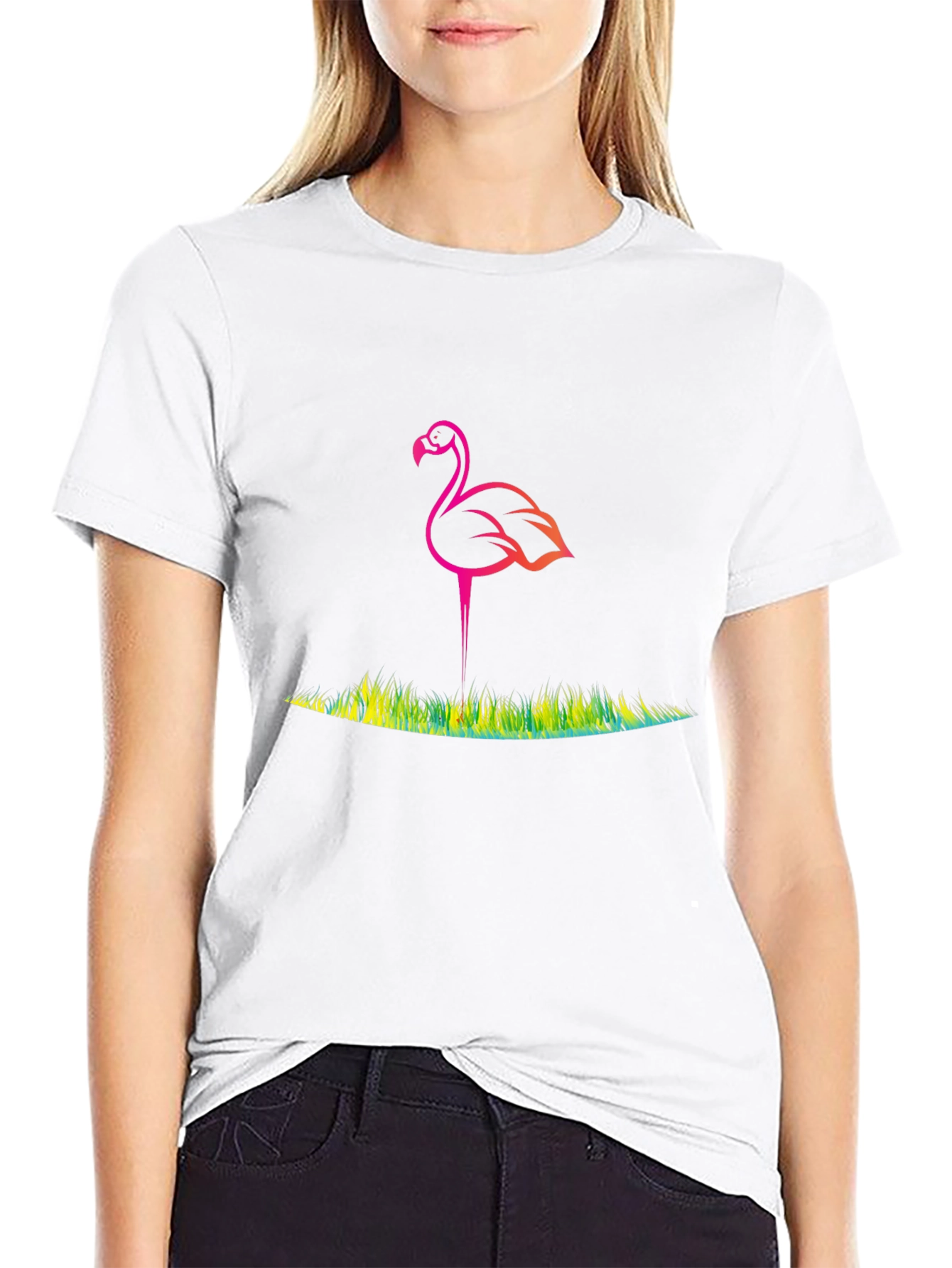 Flamingo Graphic Tee - Vibrant & Unique Design