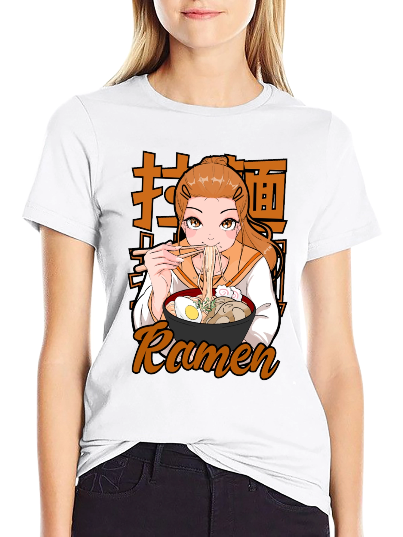 Anime Ramen T-Shirt - Casual Graphic Tee