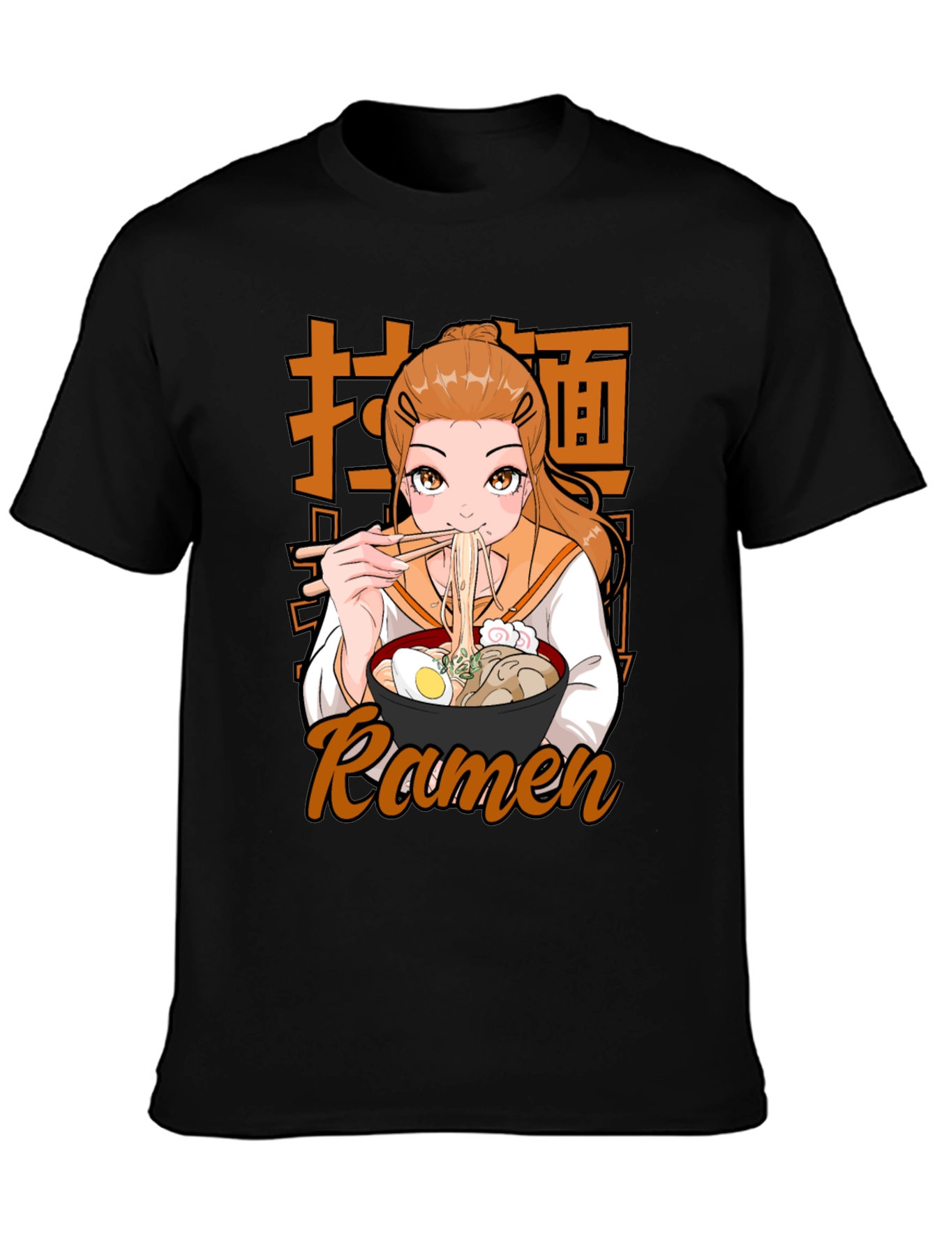 Anime Ramen T-Shirt - Casual Graphic Tee
