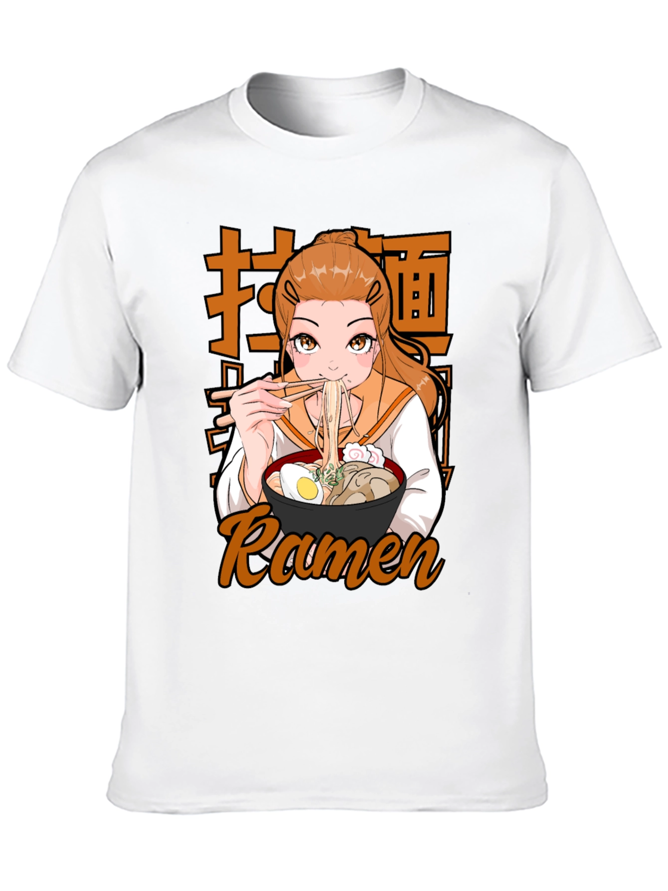 Anime Ramen T-Shirt - Casual Graphic Tee