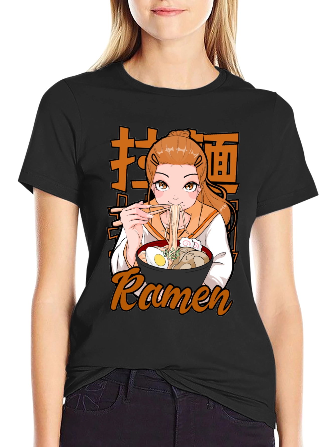 Anime Ramen T-Shirt - Casual Graphic Tee