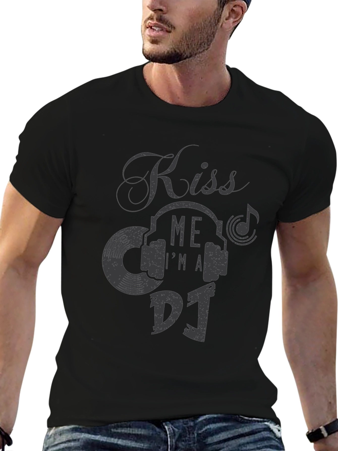 Kiss Me Im A DJ Graphic T-Shirt