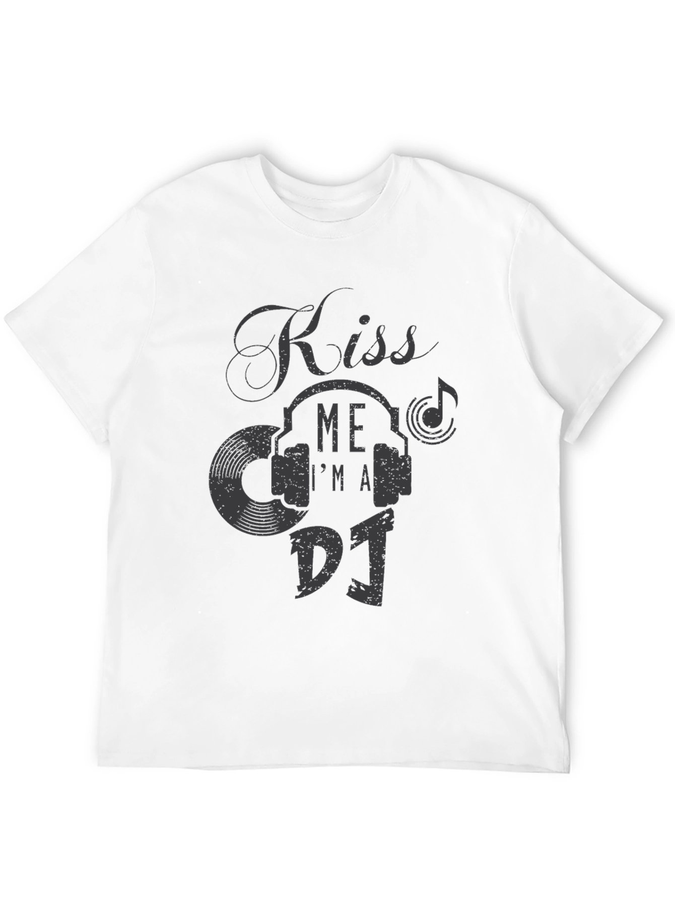 Kiss Me Im A DJ Graphic T-Shirt