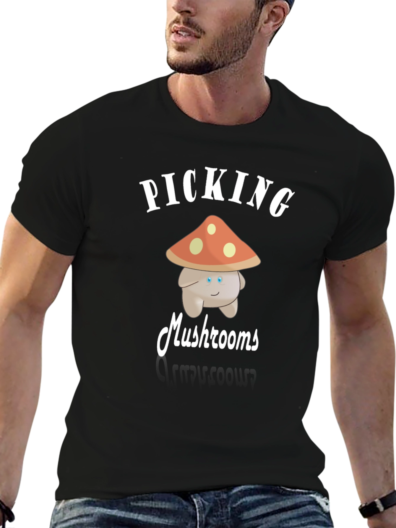 Mushroom Picking Graphic Tee