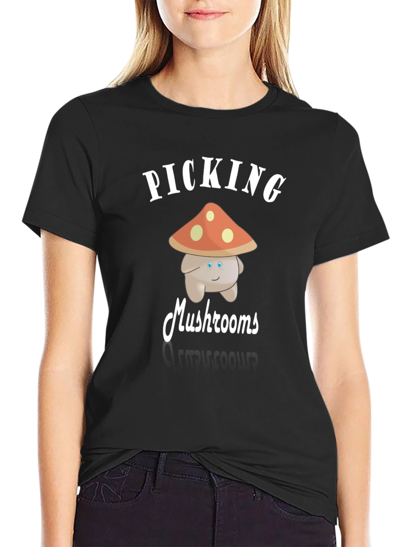 Mushroom Picking Graphic Tee