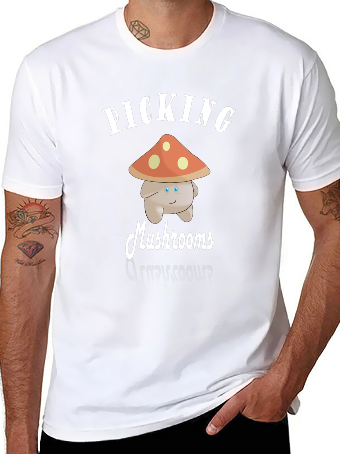 Mushroom Picking Graphic Tee